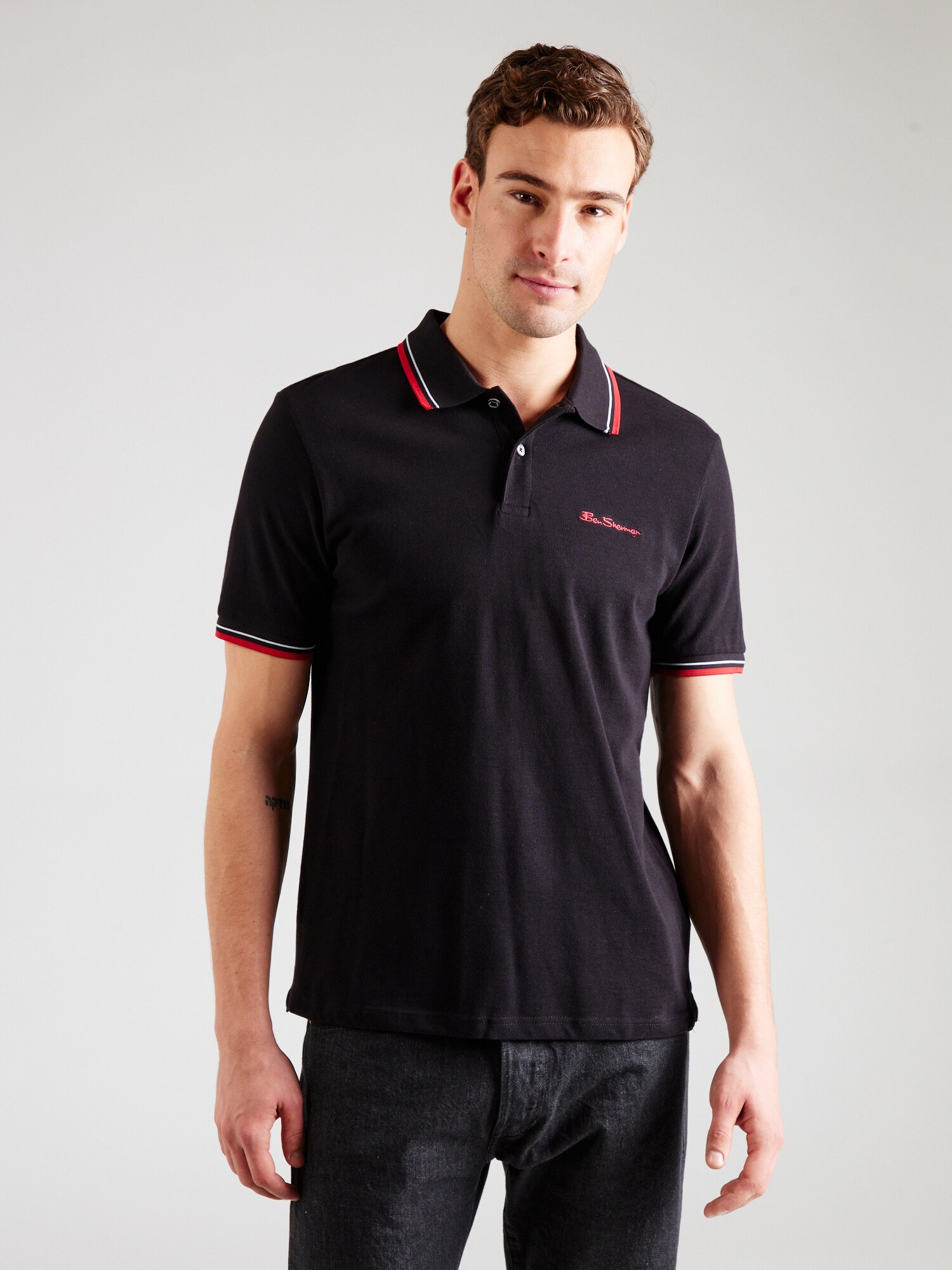 Ben Sherman Póló  piros / fekete / fehér termék 2. képe