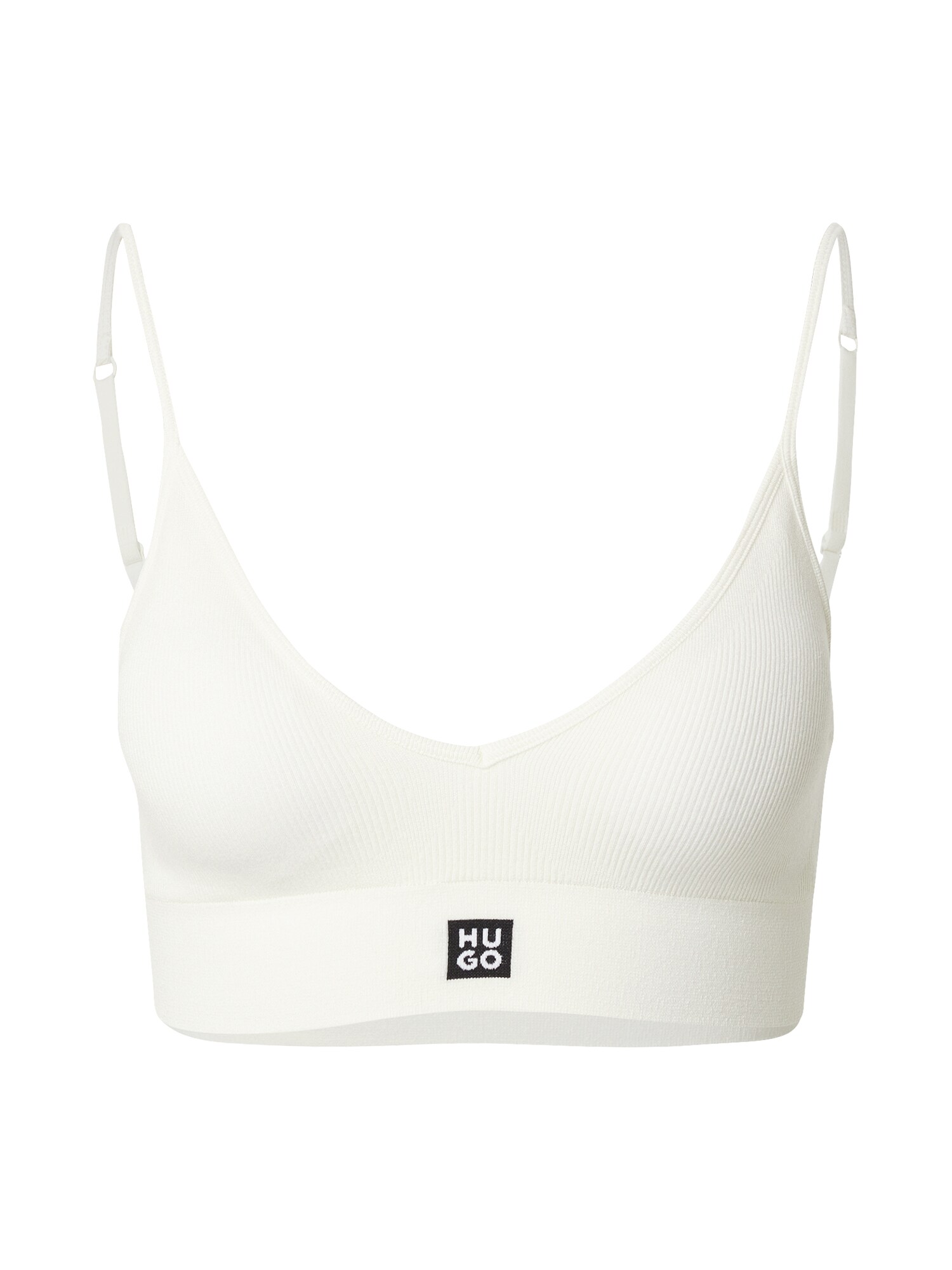 HUGO Sutien  negru / alb natural