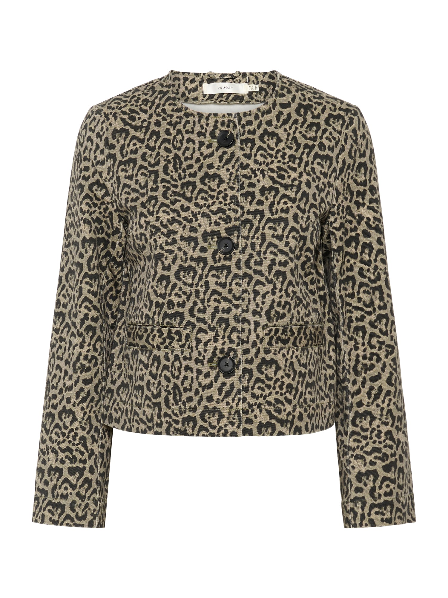 InWear Átmeneti dzseki 'NeomaIW'  cappuccinobarna / khaki / sötétzöld akciós termékkép 1