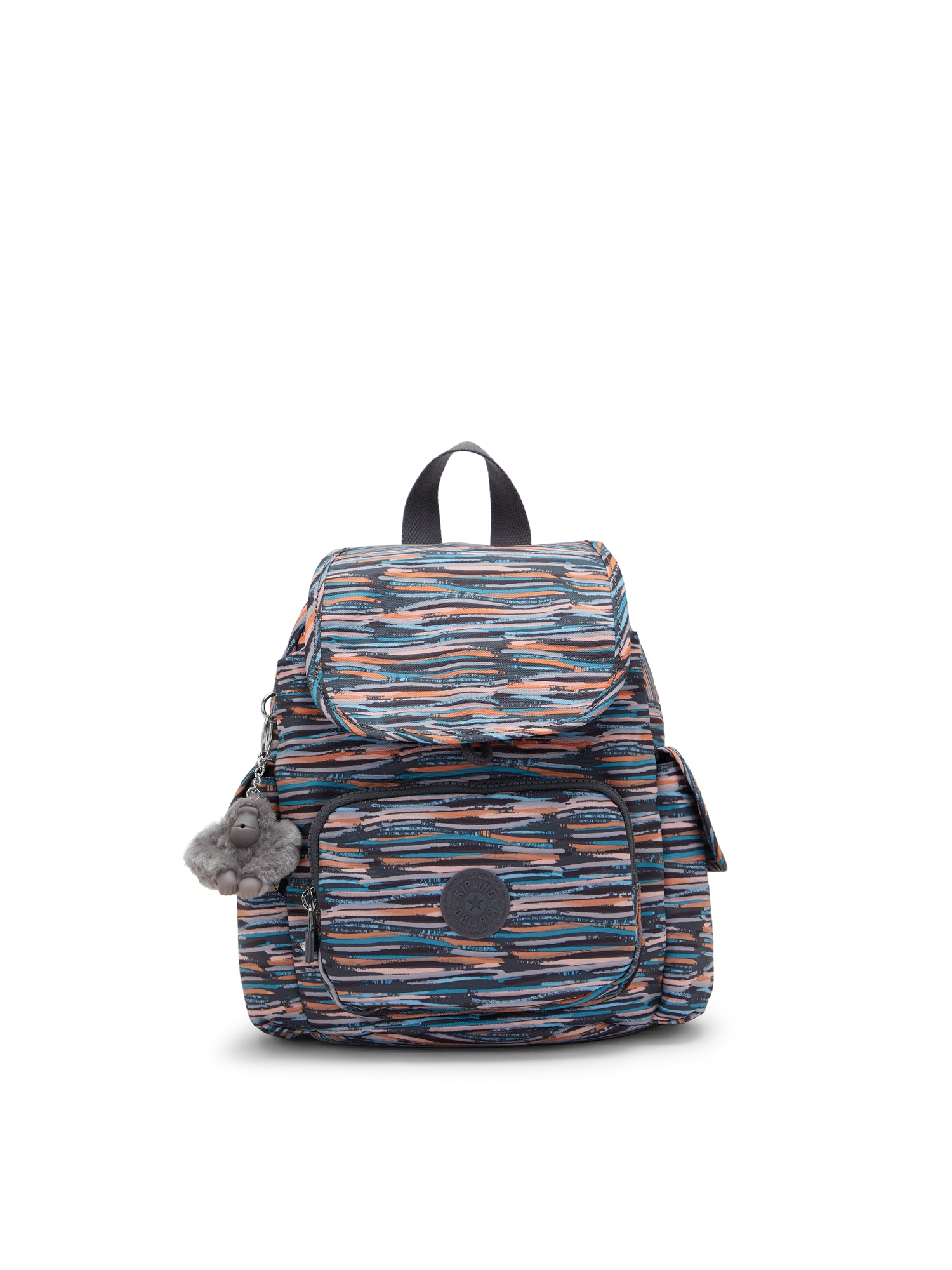 KIPLING Rucsac albastru deschis / gri / portocaliu