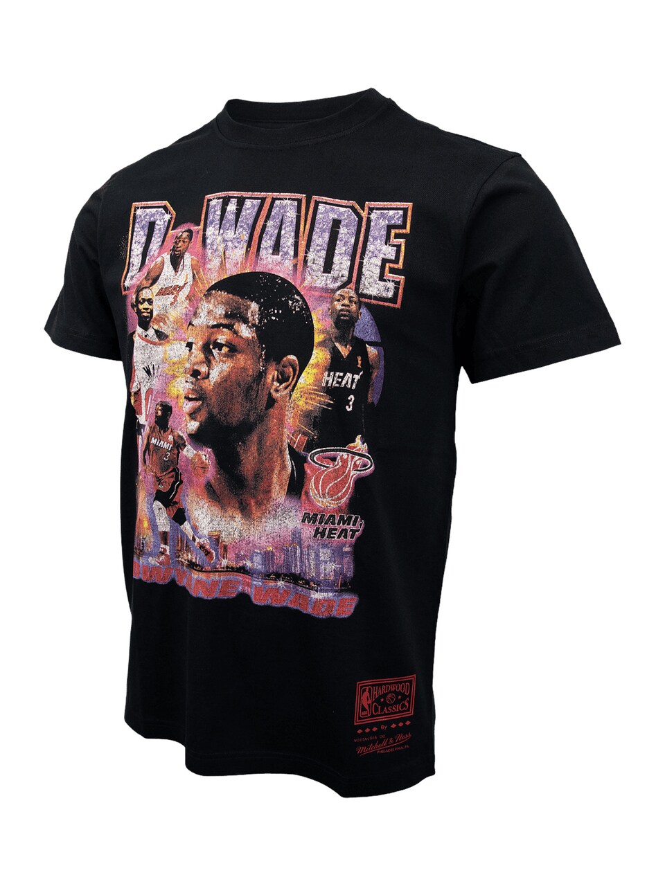 T-shirt 'NBA Miami Heat' lavendel / rosa / svart