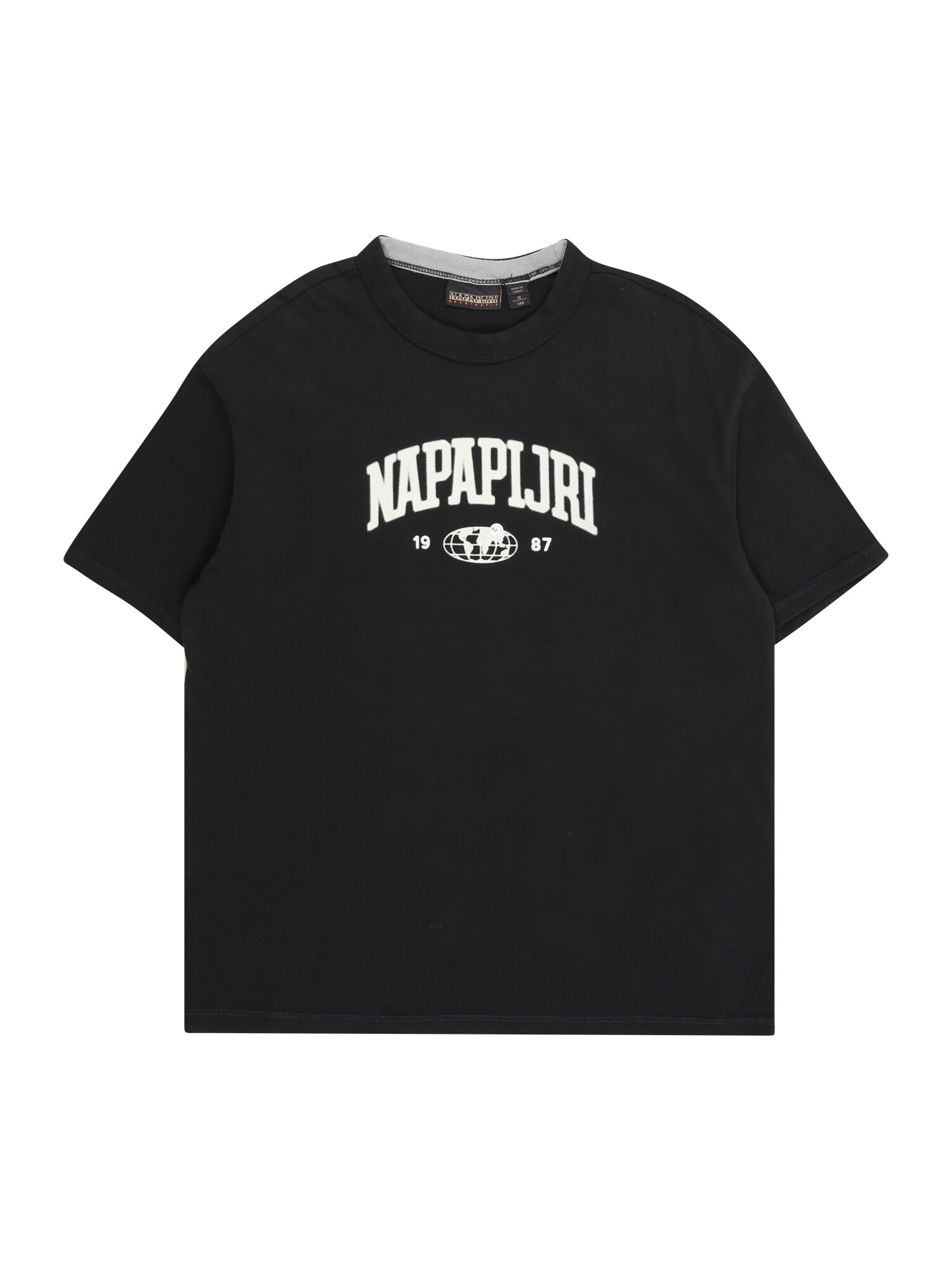 NAPAPIJRI Tričko 'K S-INOT'  čierna / biela