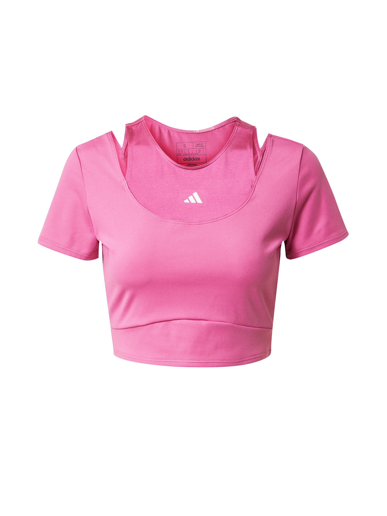 ADIDAS PERFORMANCE Sportiniai marškinėliai 'Hiit Aeroready' rožinė / balta