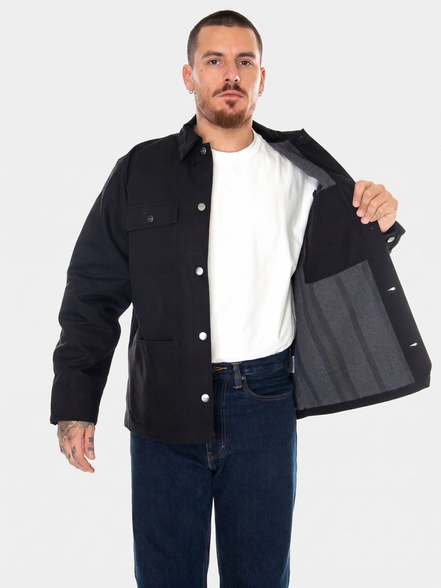 Carhartt WIP Chaqueta de entretiempo 'MICHIGAN' negro – imagen 4