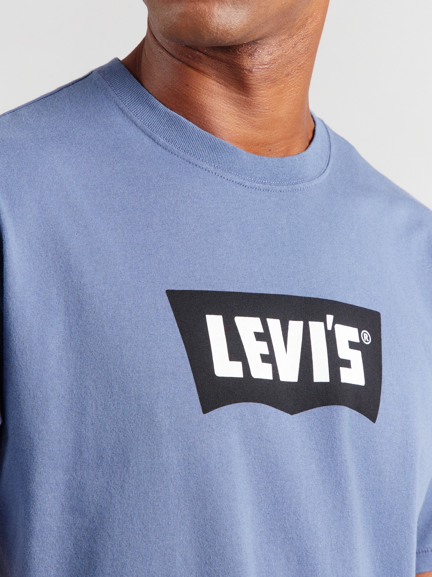 LEVI'S ® Tričko 'Vintage Batwing' námornícka modrá / zafírová / šedobiela (obrázok 5)