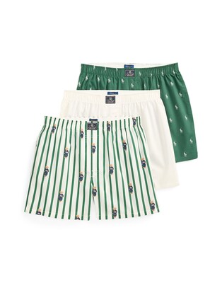 Polo Ralph Lauren Calzoncillo boxer  navy / marrón / verde oscuro / blanco