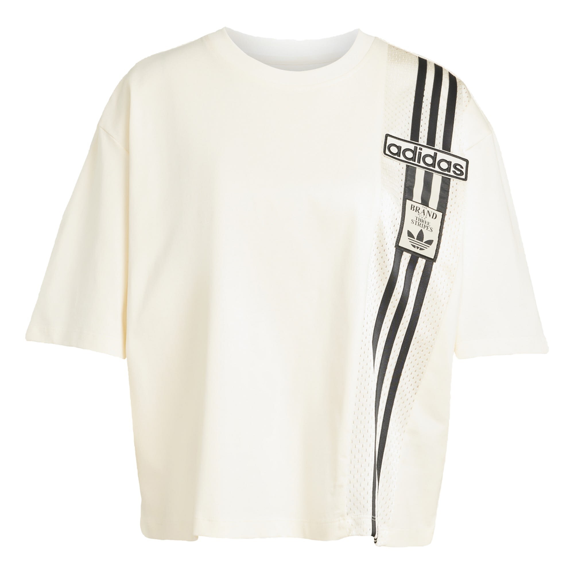 ADIDAS ORIGINALS Oversize póló 'Adibreak'  fekete / gyapjúfehér akciós termékkép 1