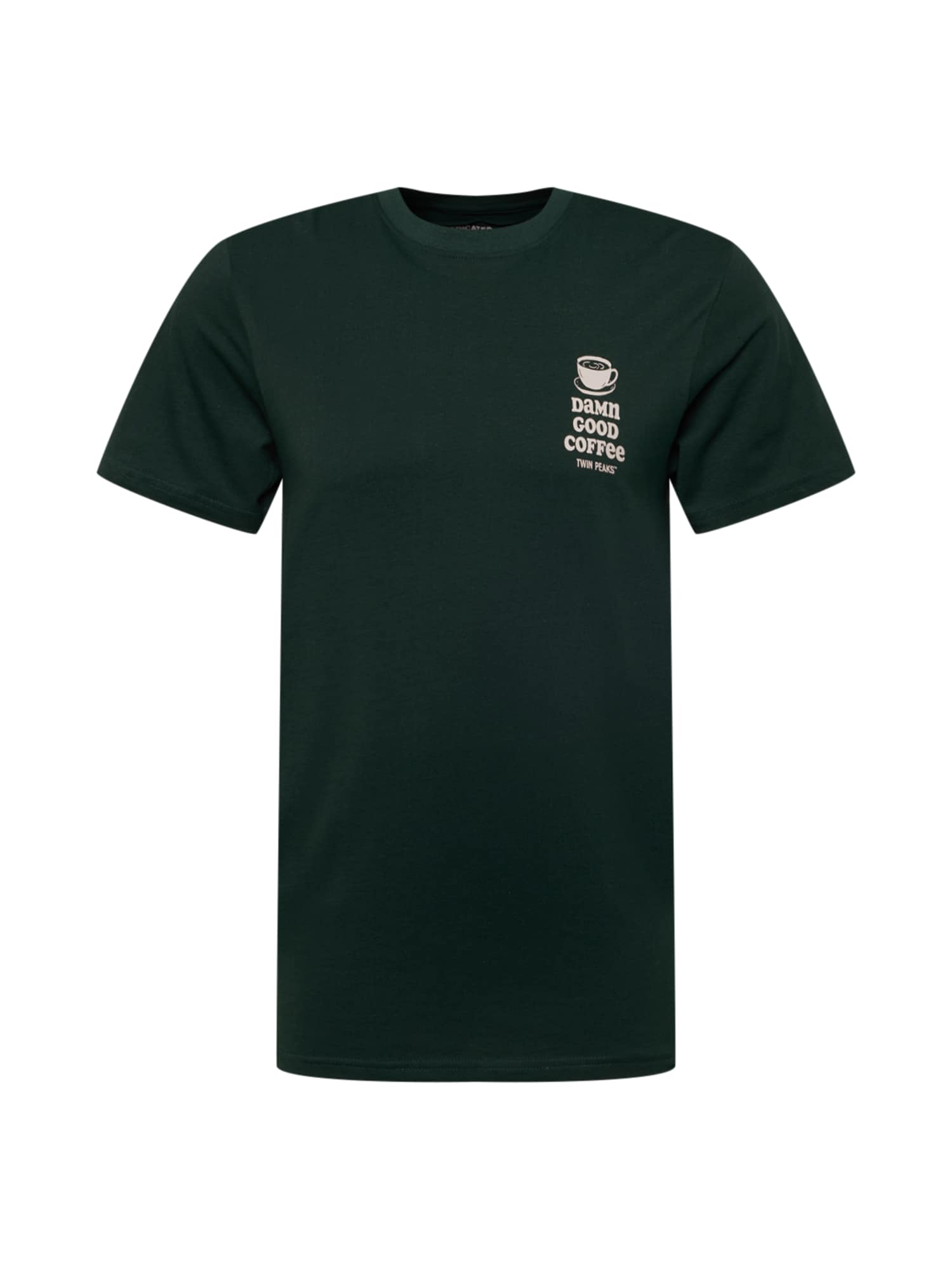 Мъже > Дрехи > Тениски > Тениски с къси ръкави DEDICATED. Тениска ‘Stockholm’  светлосиво / тъмнозелено