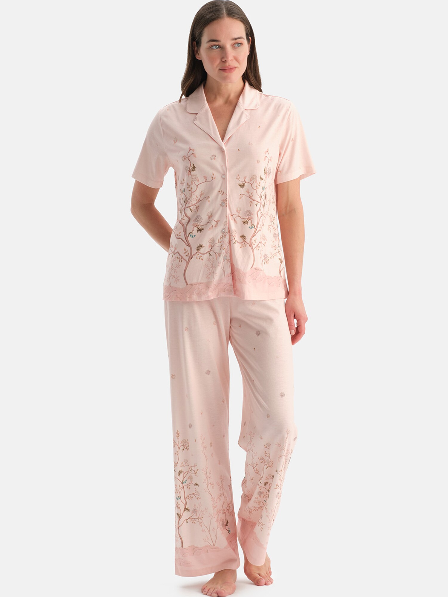 Dagi Pijama  maro deschis / oliv / roz / rosé