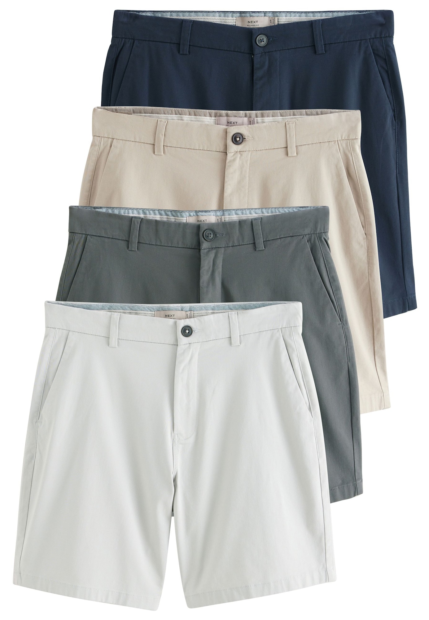 Next Pantaloni  bej / bleumarin / gri / alb