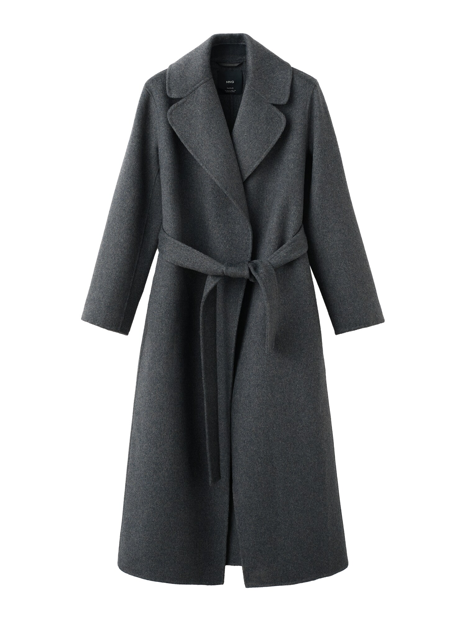 MANGO Palton de primăvară-toamnă Batin  gri închis