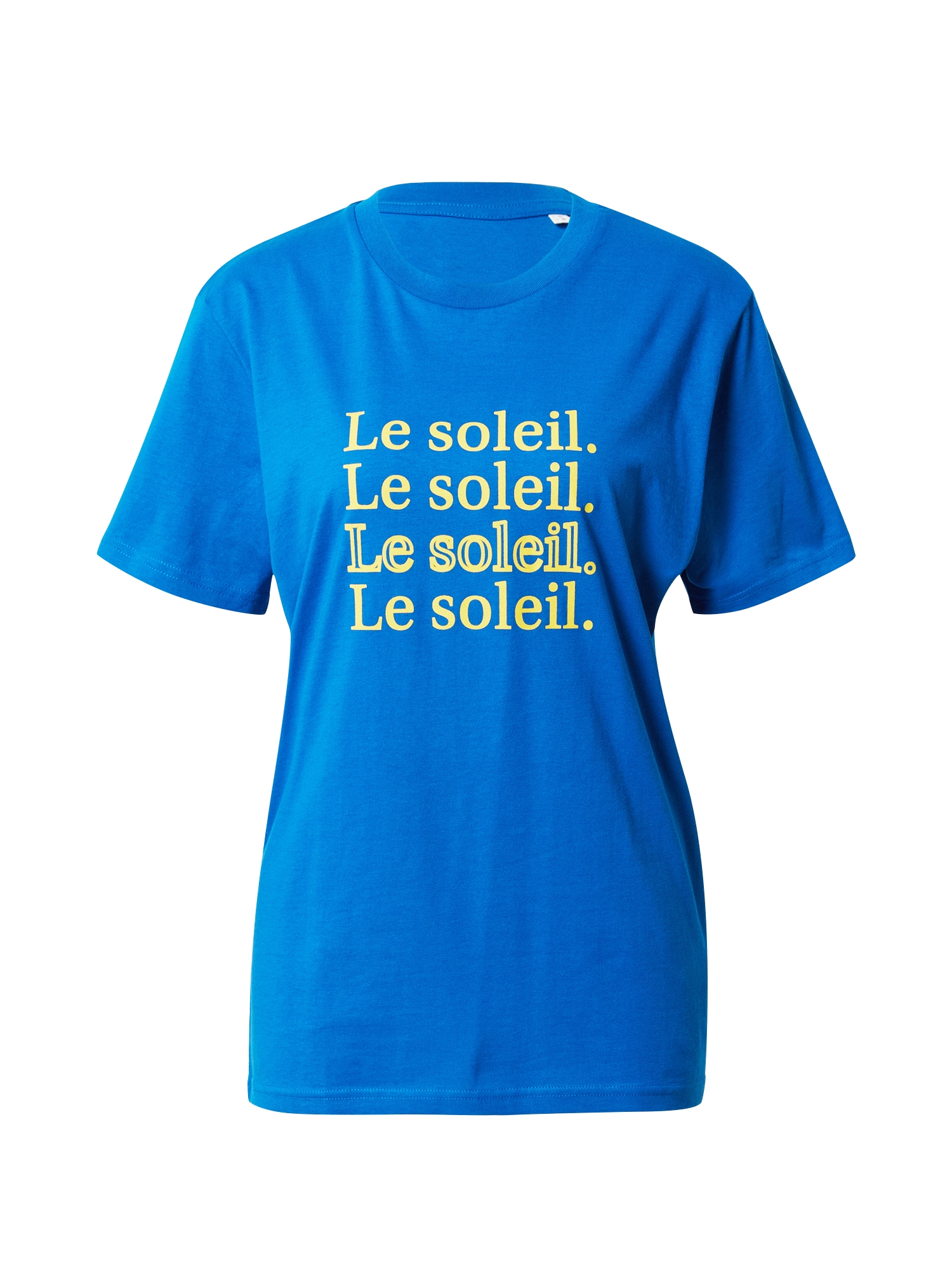 Les Petits Basics Marškinėliai 'Le soleil' mėlyna / geltona
