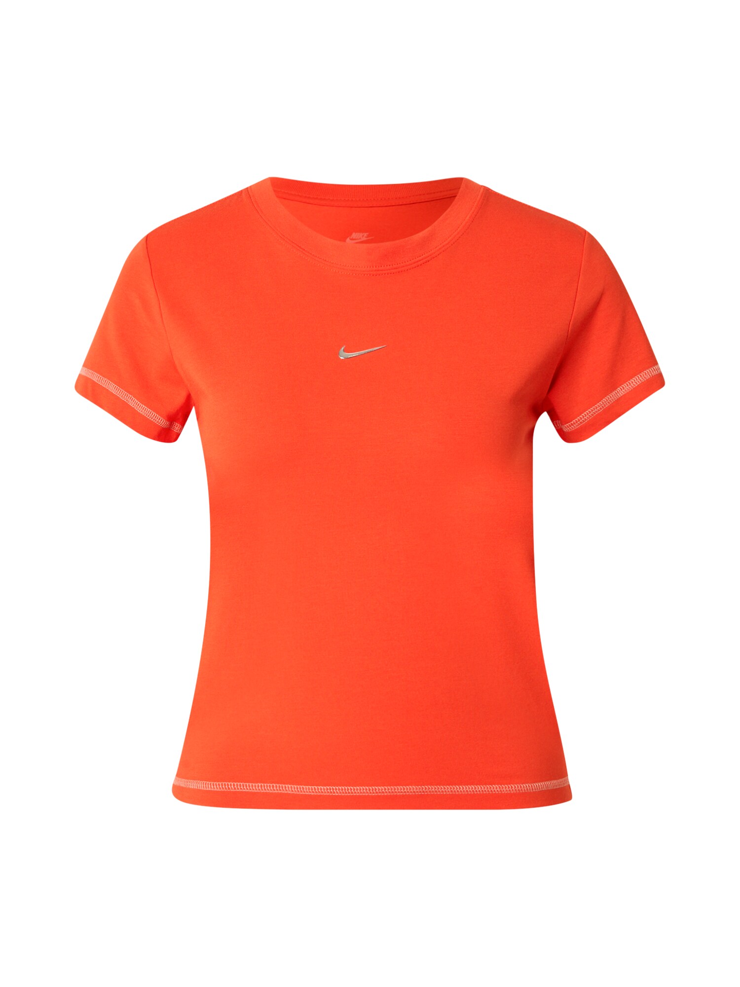 Nike Sportswear Tricou  roșu orange / argintiu
