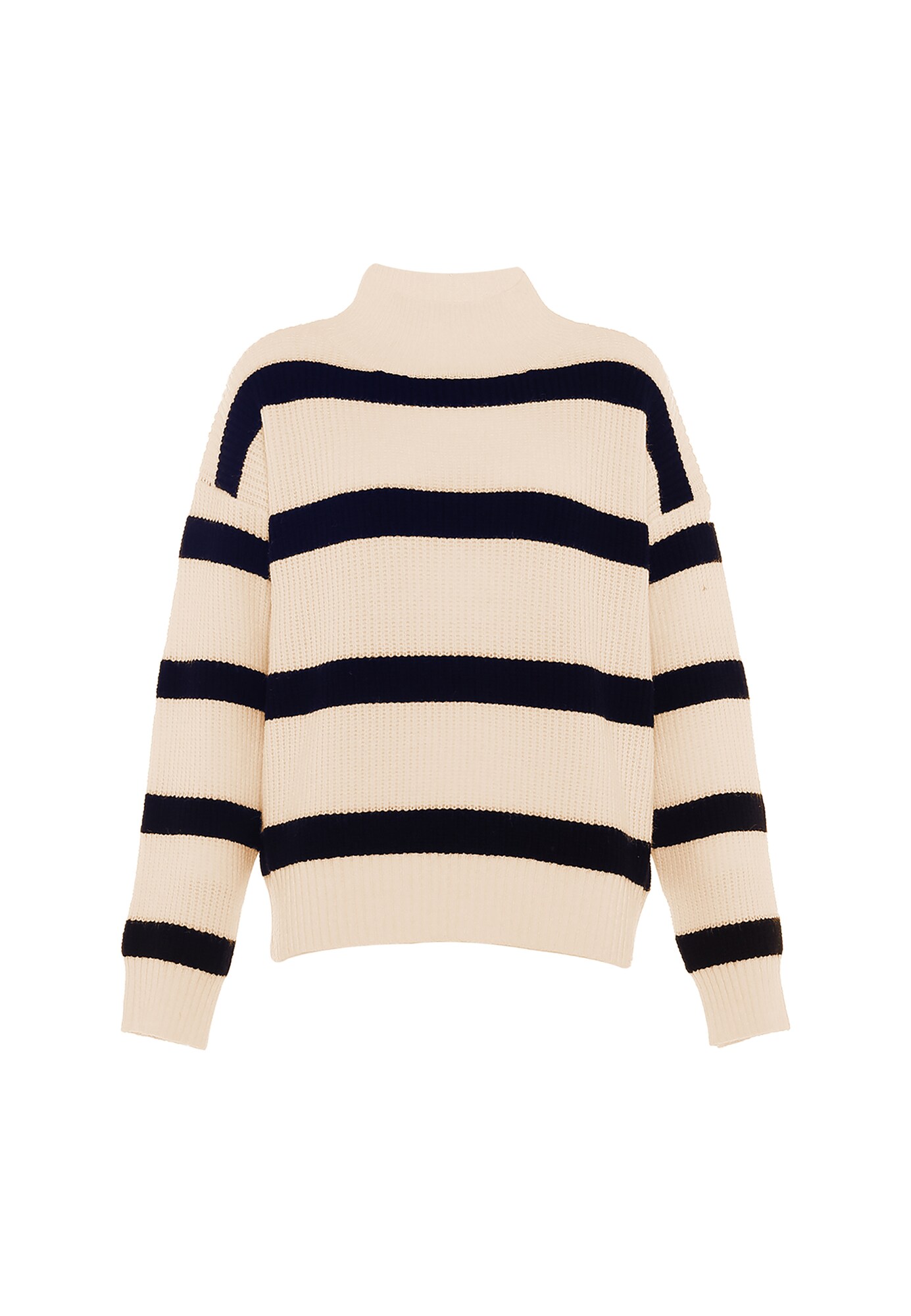 BLONDA Jersey negro / blanco lana