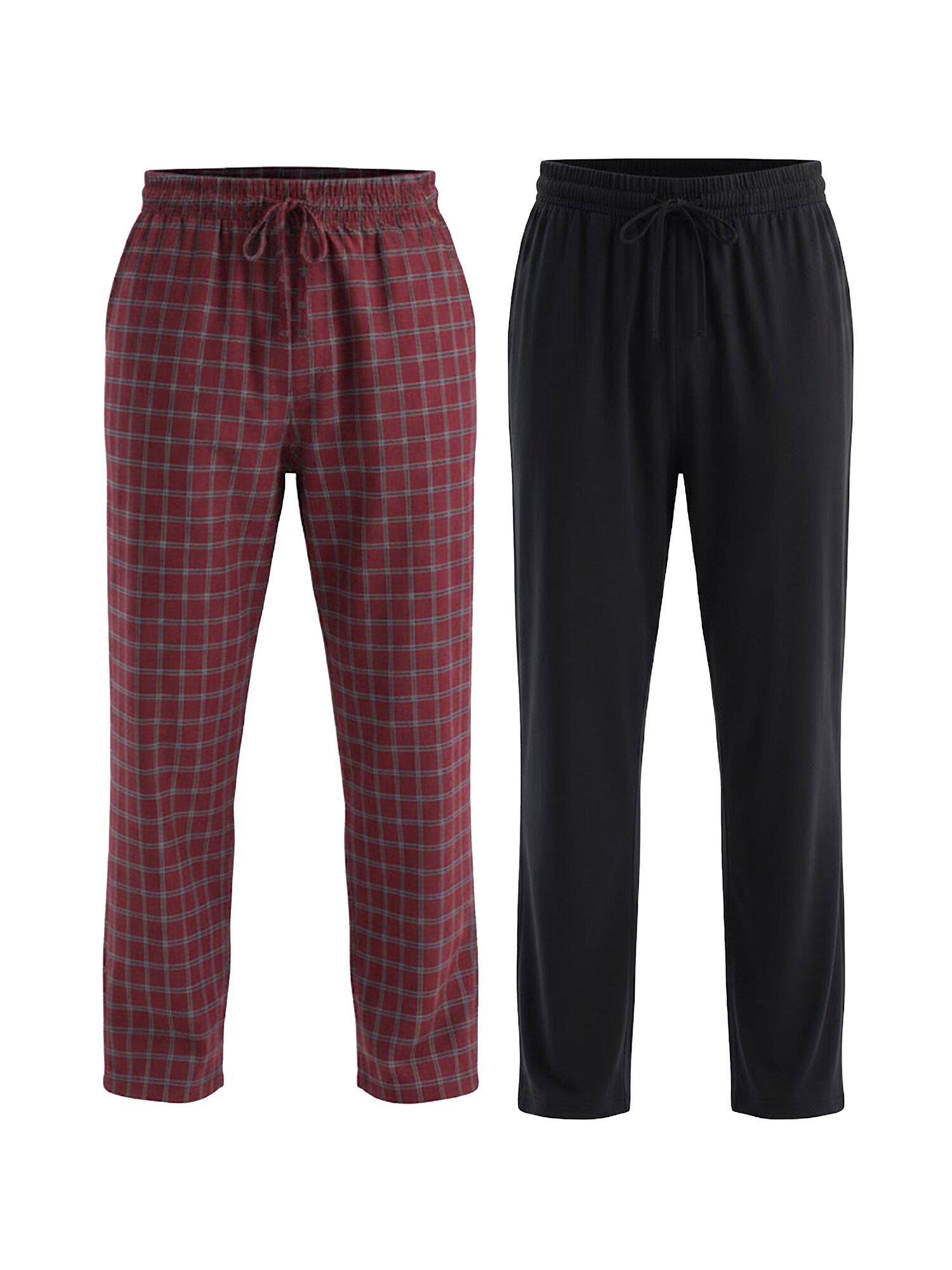 Dagi Pantaloni de pijama  roșu bordeaux / negru