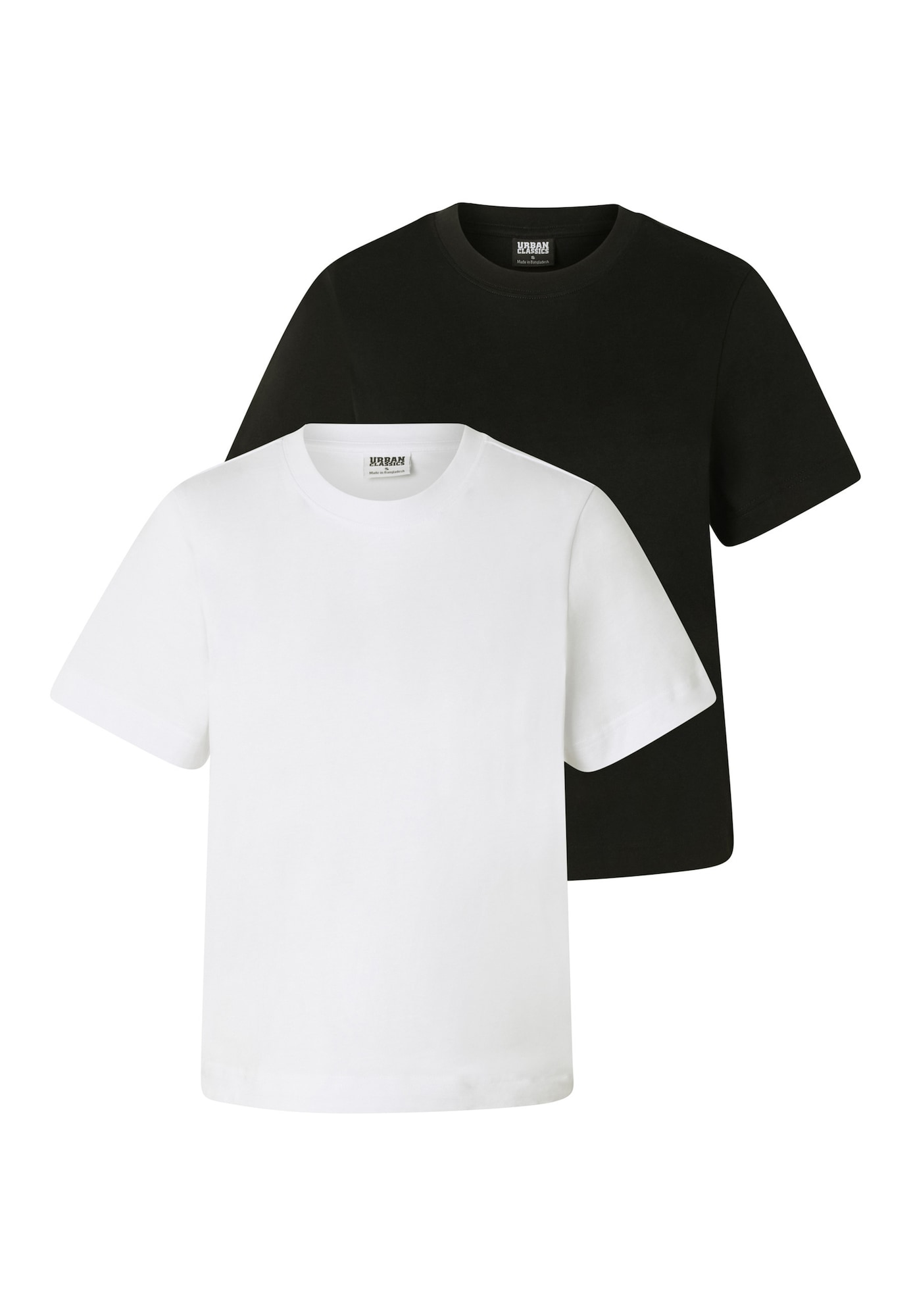Urban Classics Tricou negru / alb