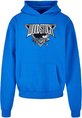 Merchcode Sweatshirt ‘Peanuts – Woodstock’ Kobaltblauw / Zwart / Wit