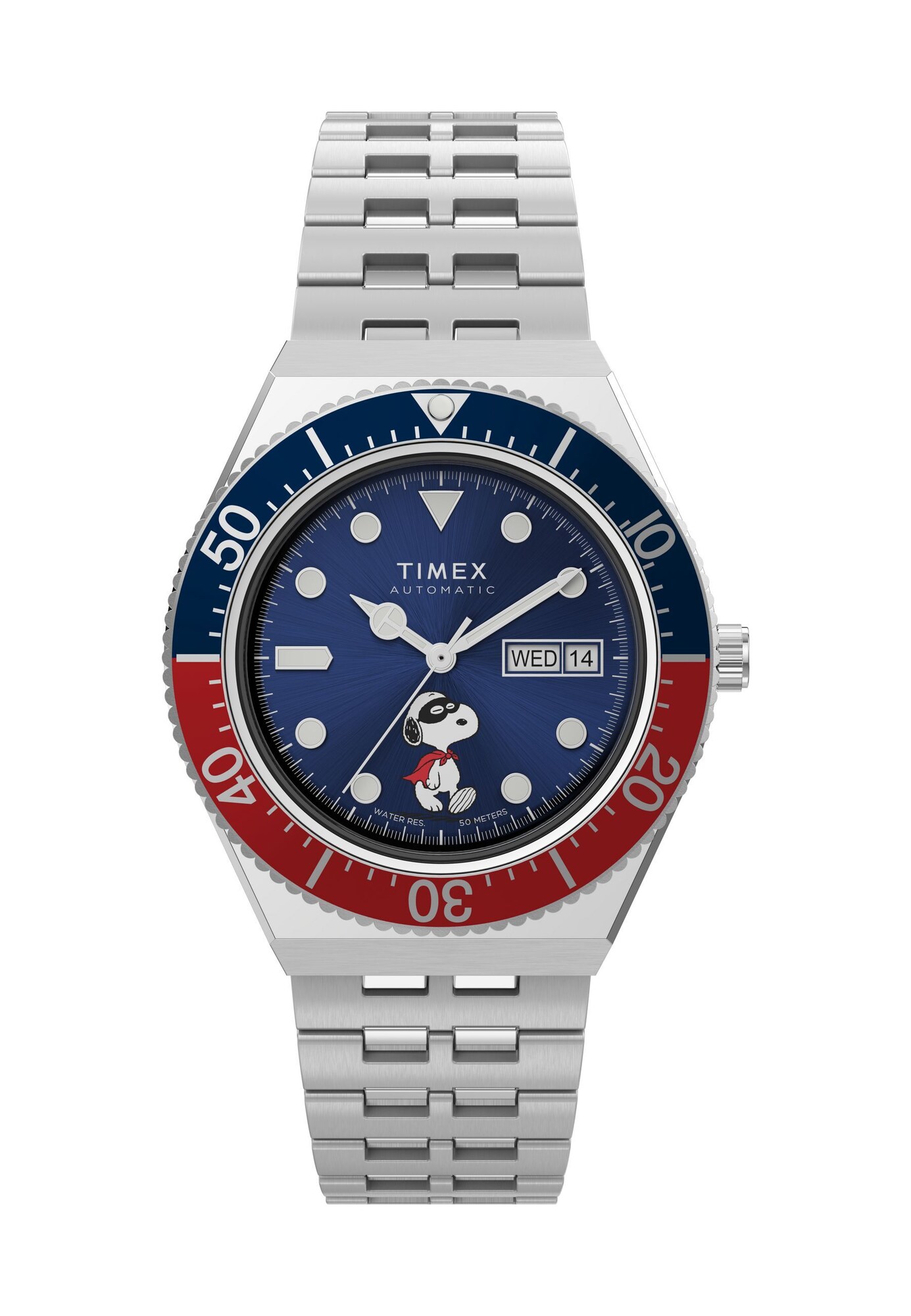 TIMEX Orologio analogico 'M79 Automatic x Peanuts'  navy / rosso / argento
