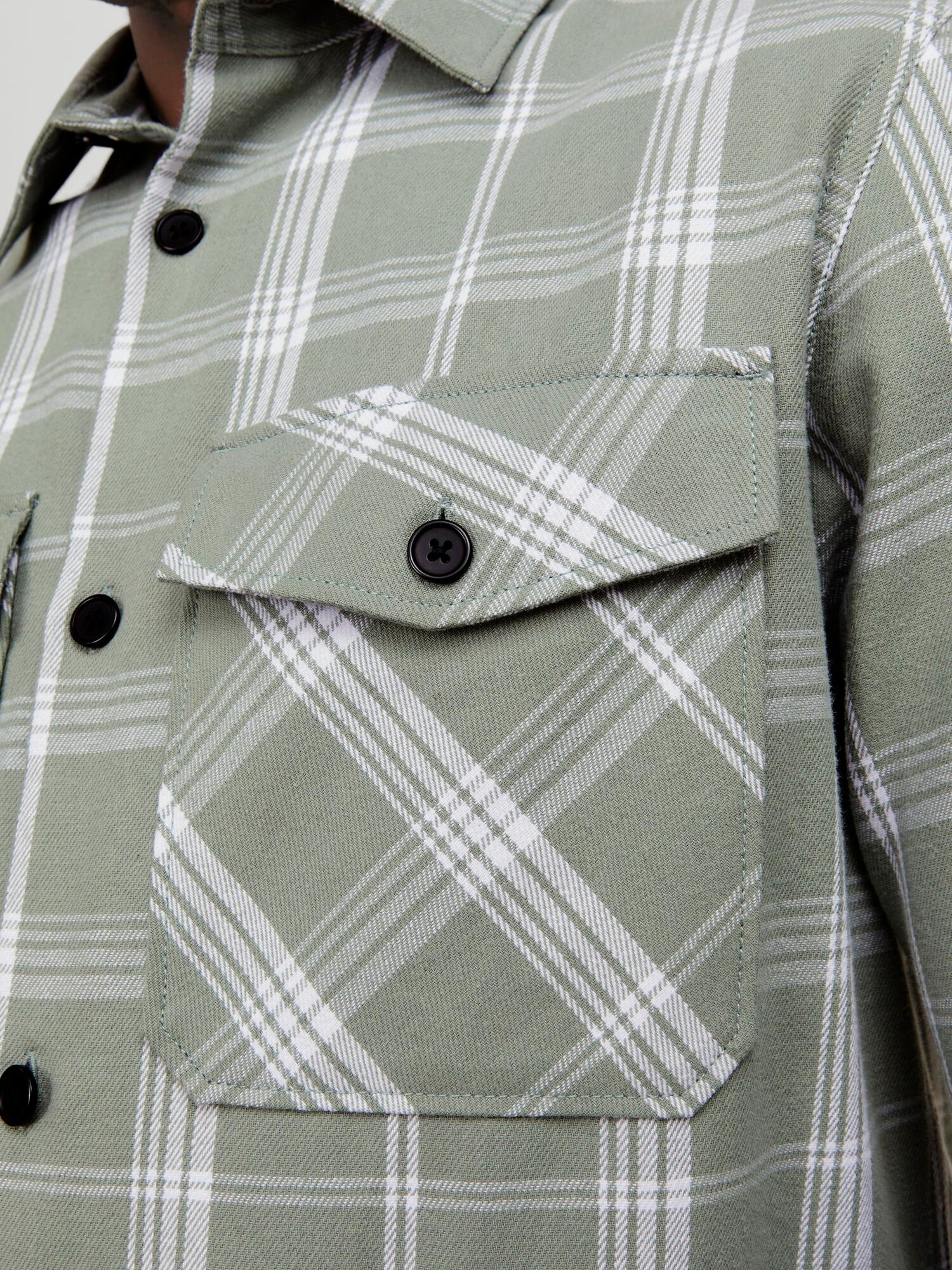JACK & JONES Prechodná bunda 'JJRoy' trstinová / biela (obrázok 5)