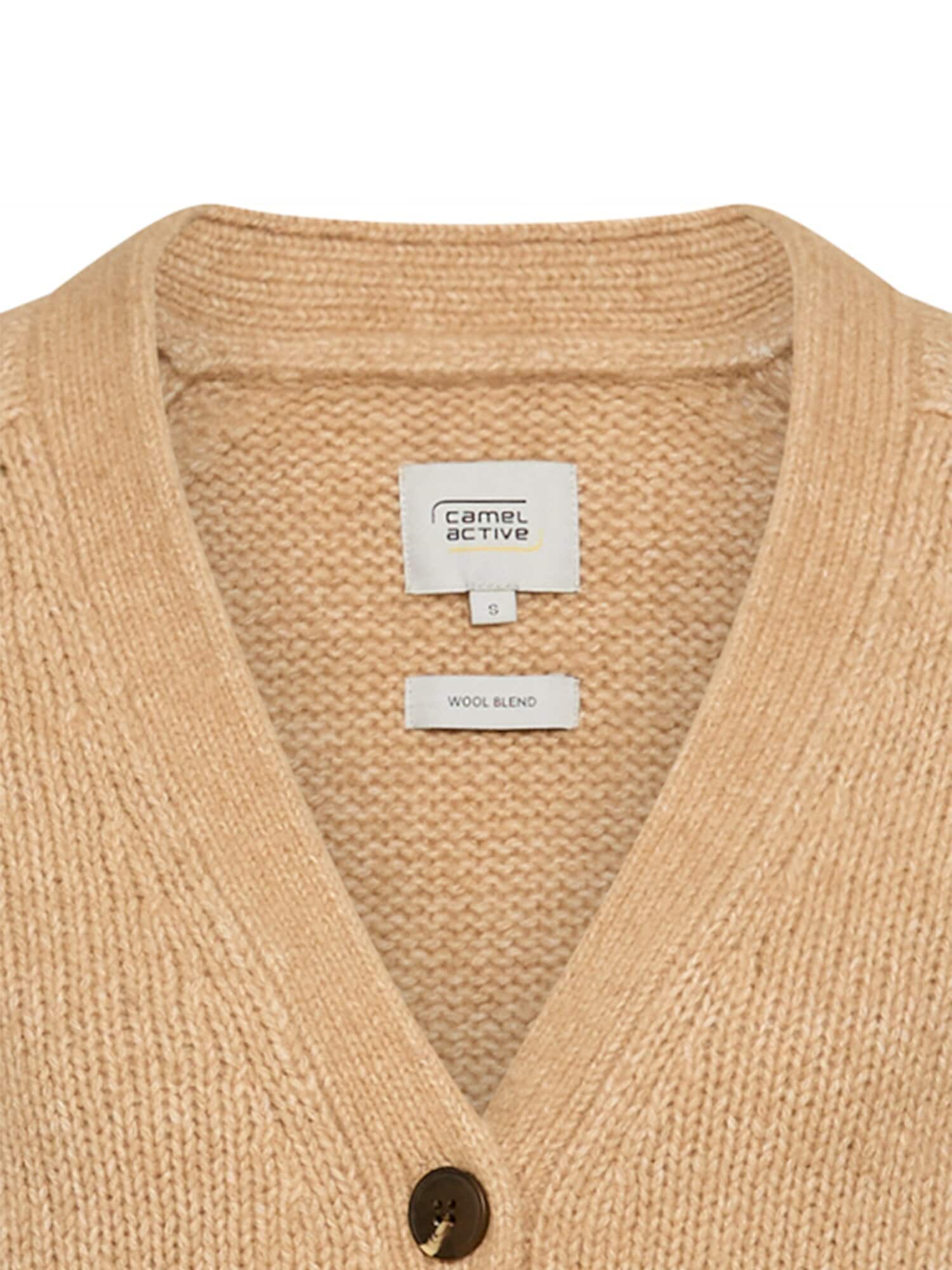Thumbnail - CAMEL ACTIVE Strickjacke mit Raglanärmeln und Knopfverschluss