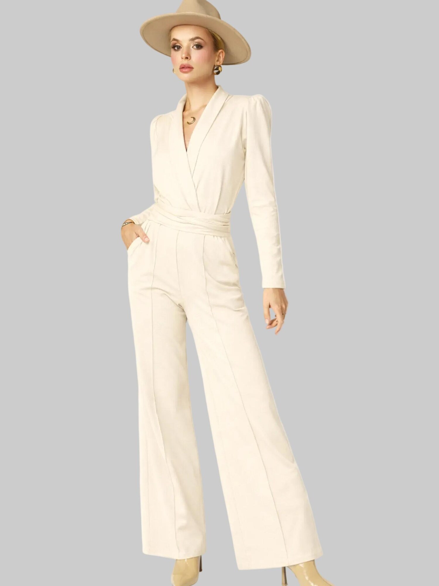 Madnezz House Tuta jumpsuit  crema