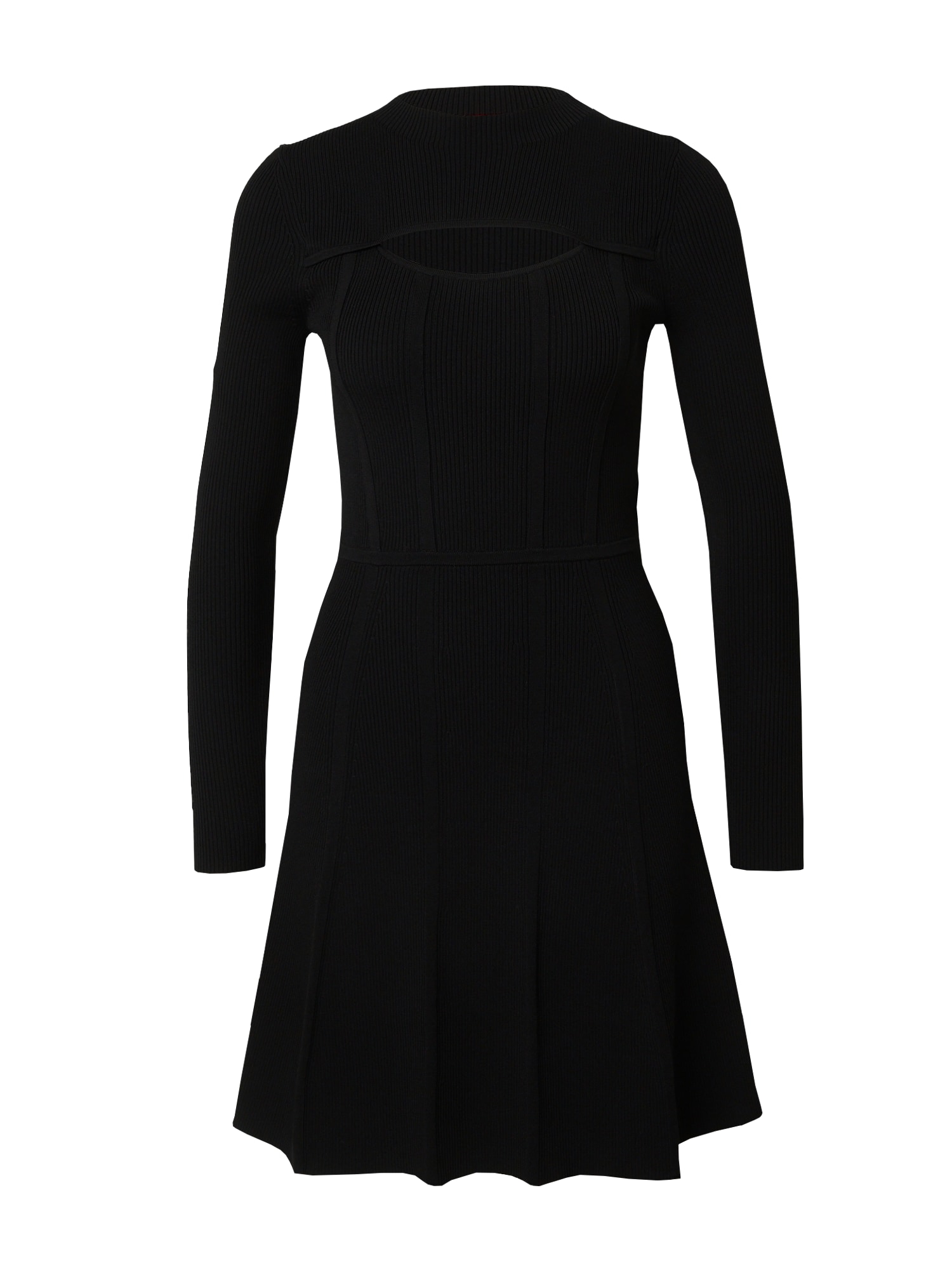 HUGO Pletené šaty 'Sorsety'  čierna
