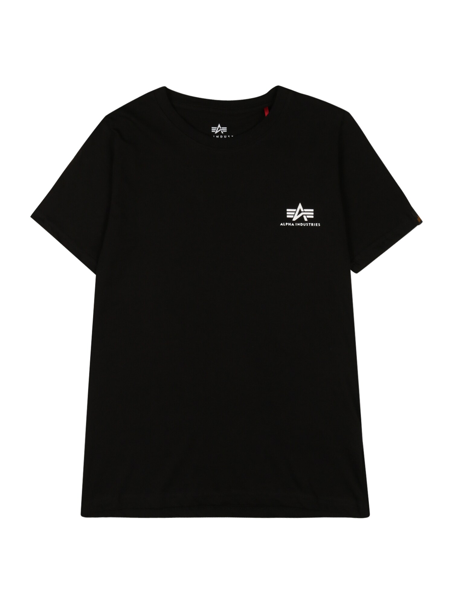 ALPHA INDUSTRIES Tričko  čierna / biela