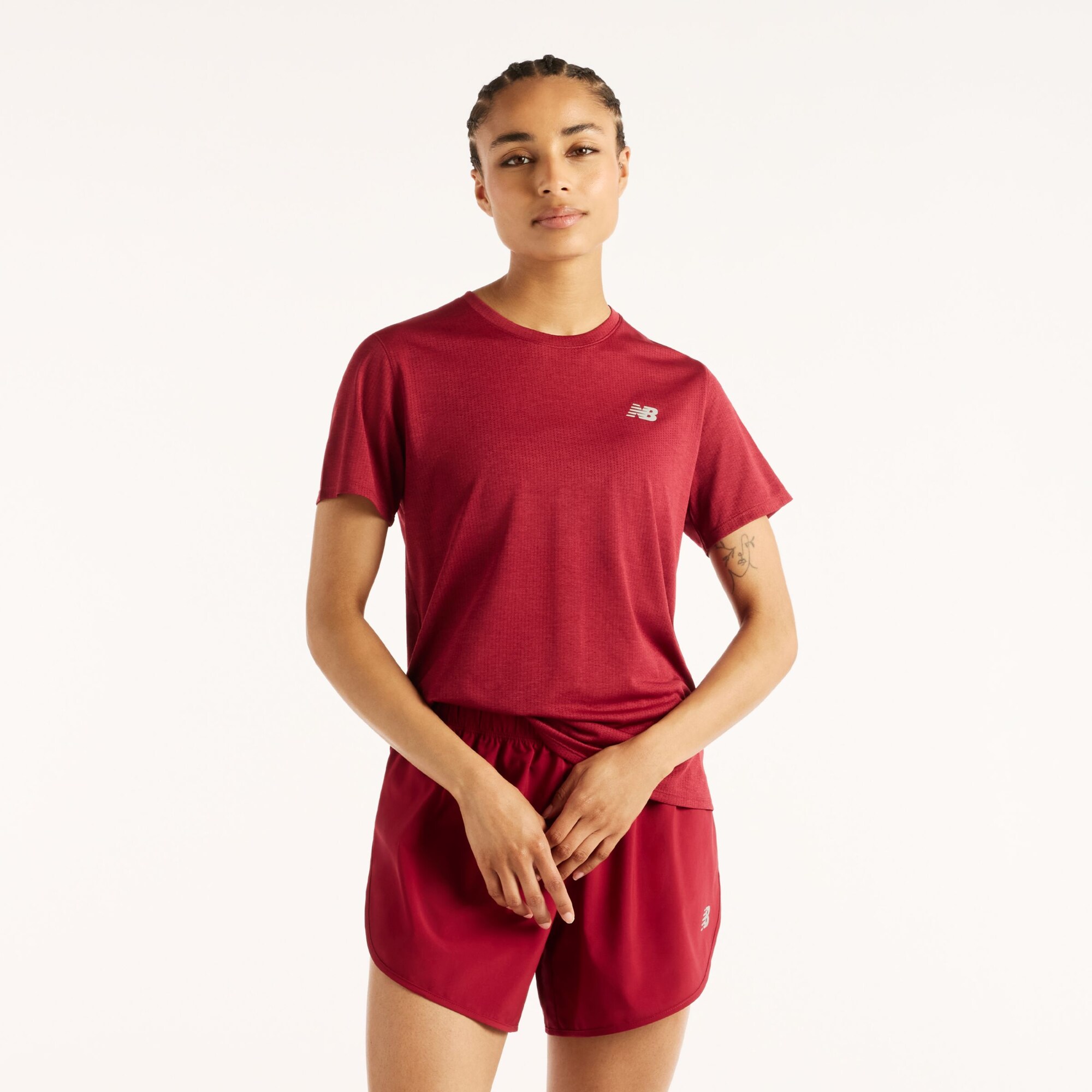 New balance Camiseta funcional 'Athletics T-Shirt'  rojo / rojo carmesí