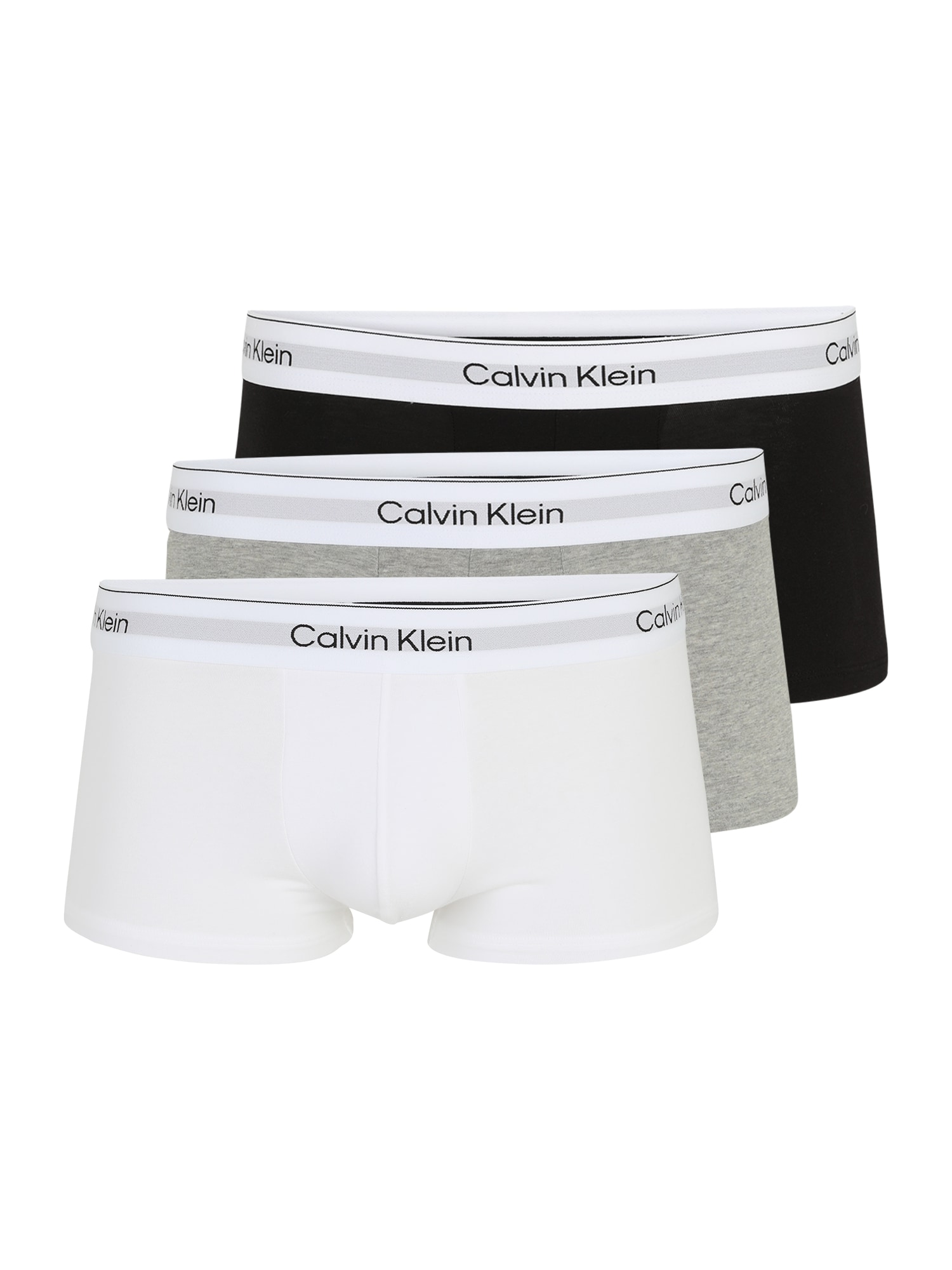 Calvin Klein Underwear Boxeri  gri / negru / alb