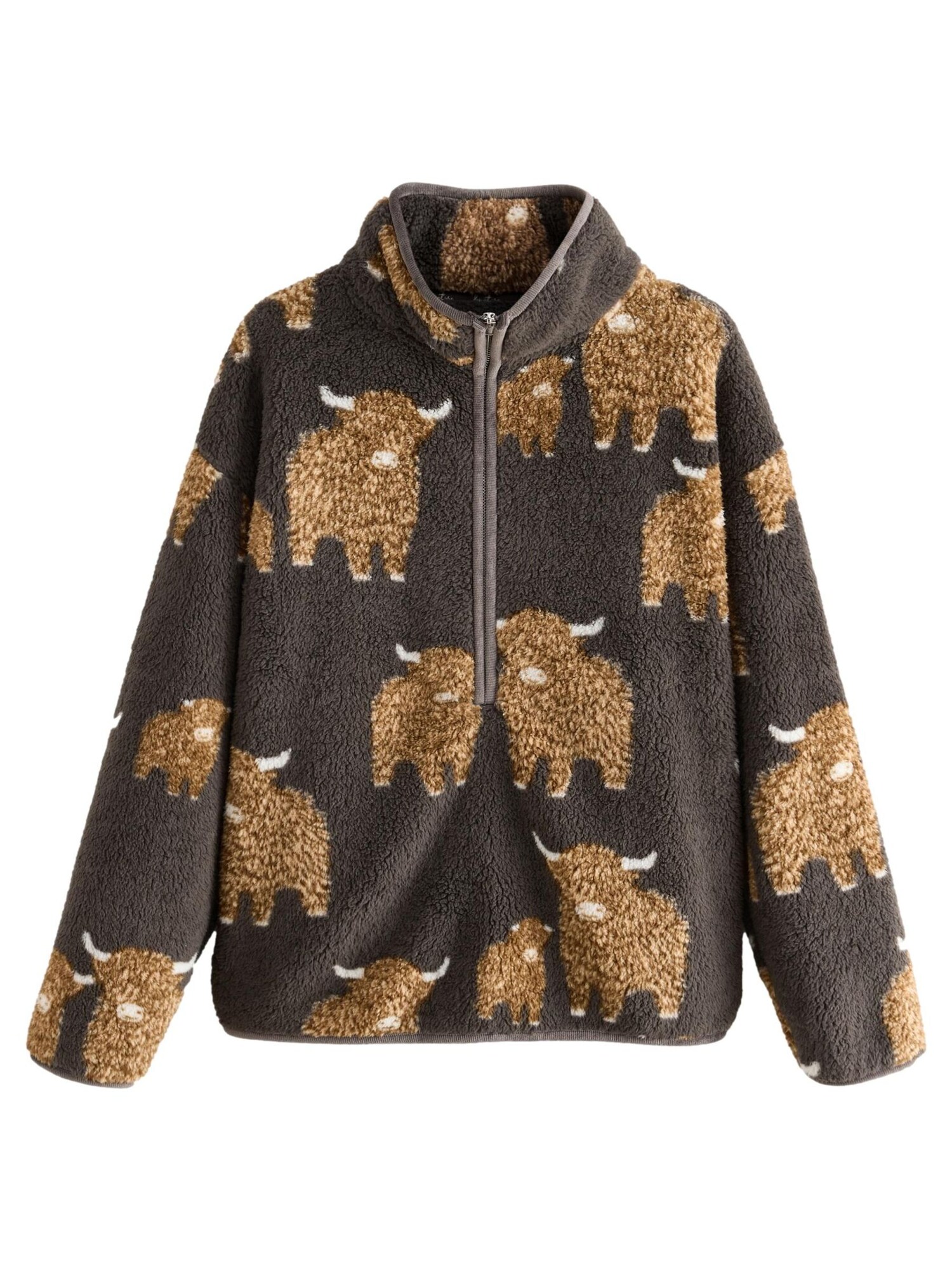 Next Jachetă  fleece Borg-Fleece  maro / maro deschis