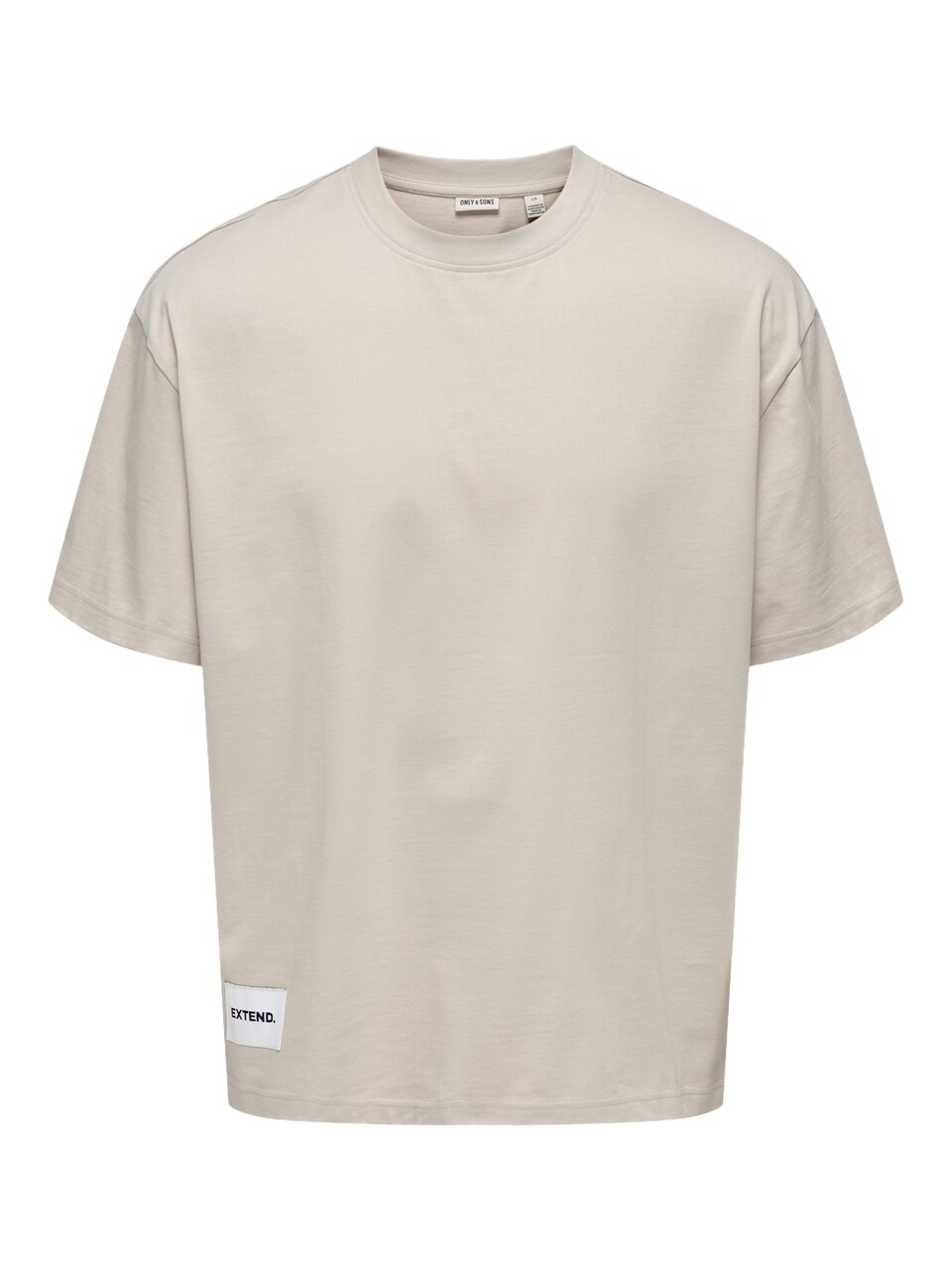 T-shirt 'LALE' beige / svart