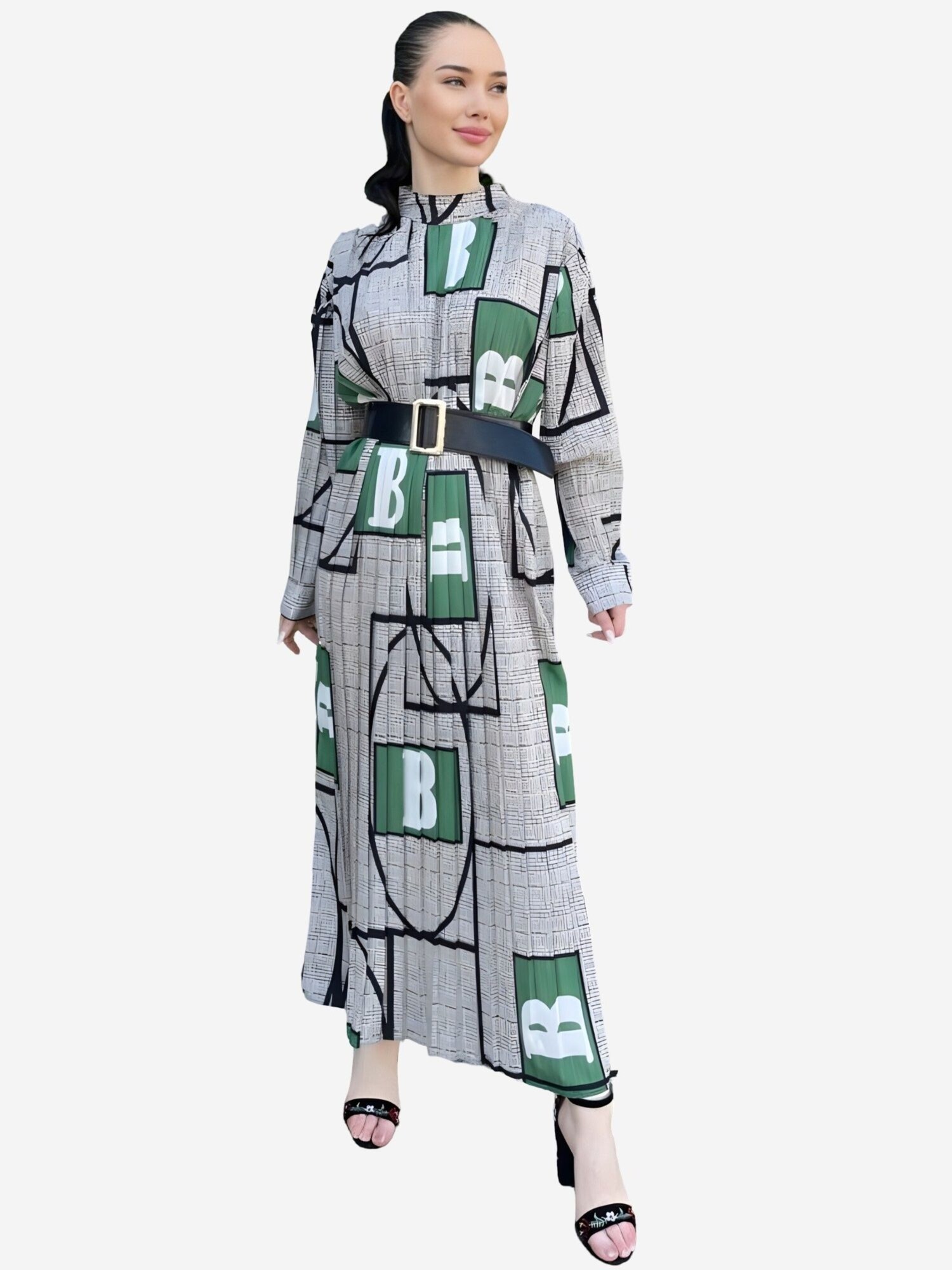 MSN Collection Haljina 'Maxi' zelena