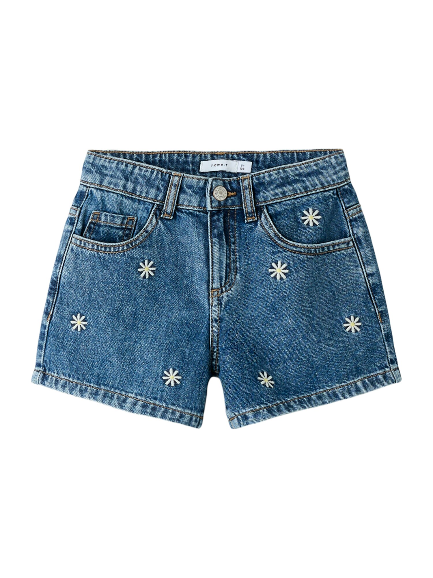 NAME IT Jeans 'NKFBella'  albastru închis / galben / alb
