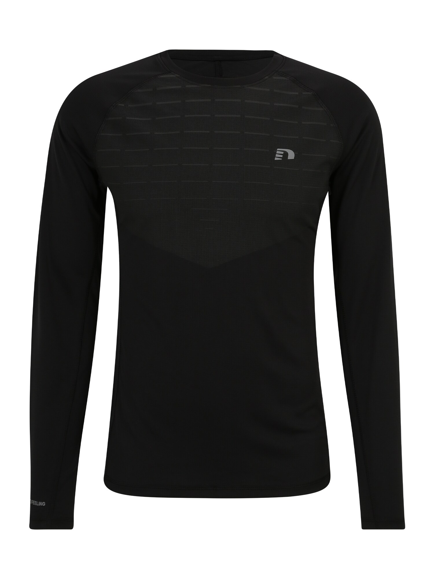 Newline Sportiniai marškinėliai 'Lakeland' pilka / juoda