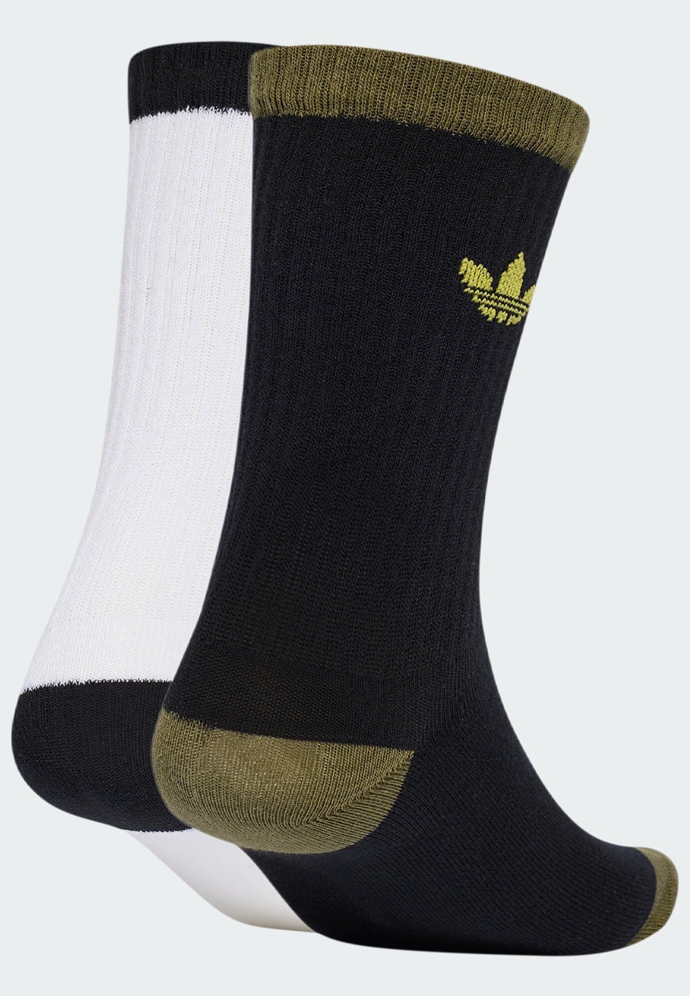 ADIDAS ORIGINALS Calcetines 'SKATE CREW 2 PAIRS'  mostaza / oliva / negro / blanco – imagen 4