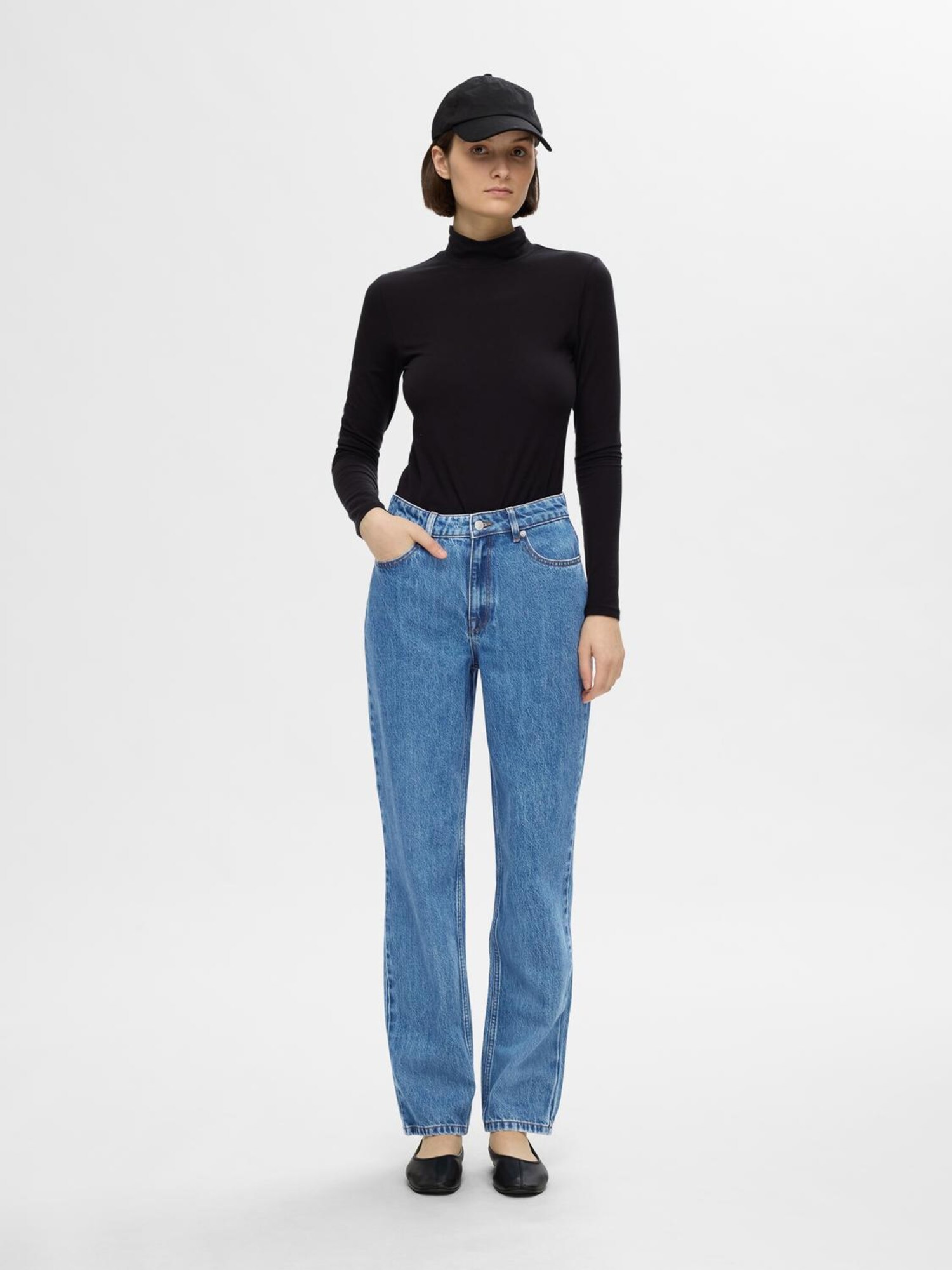 SELECTED Džínsy 'KATJA' modrá denim (obrázok 5)