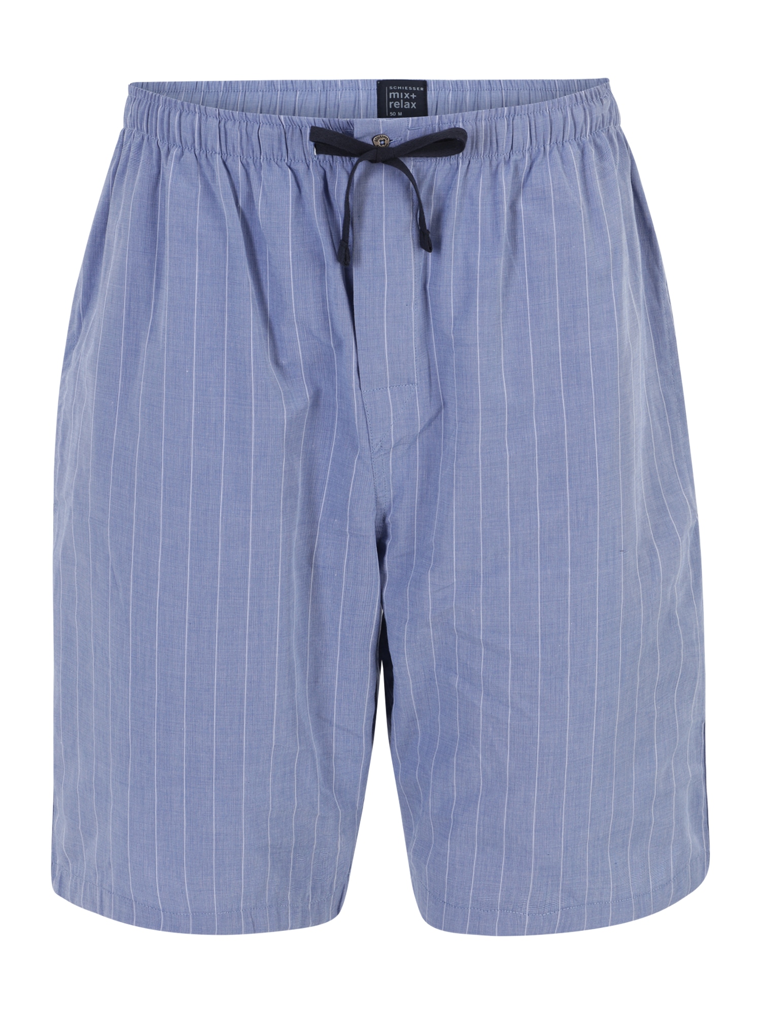 SCHIESSER Панталон пижама  опушено синьо / бяло