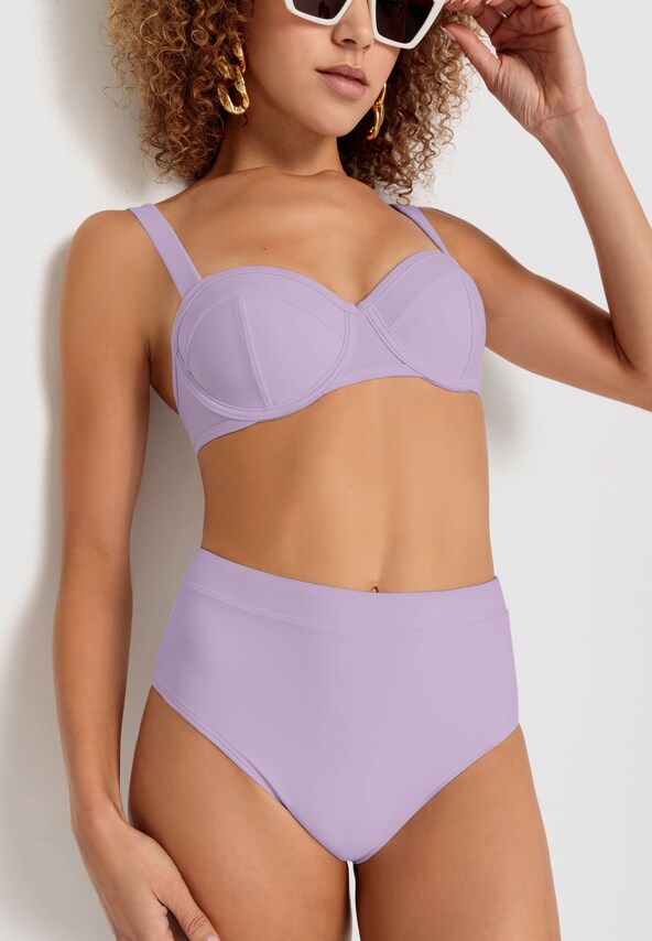 LSCN by LASCANA, Bikini felső 'Gina', lila, 3 kép a 5 közül