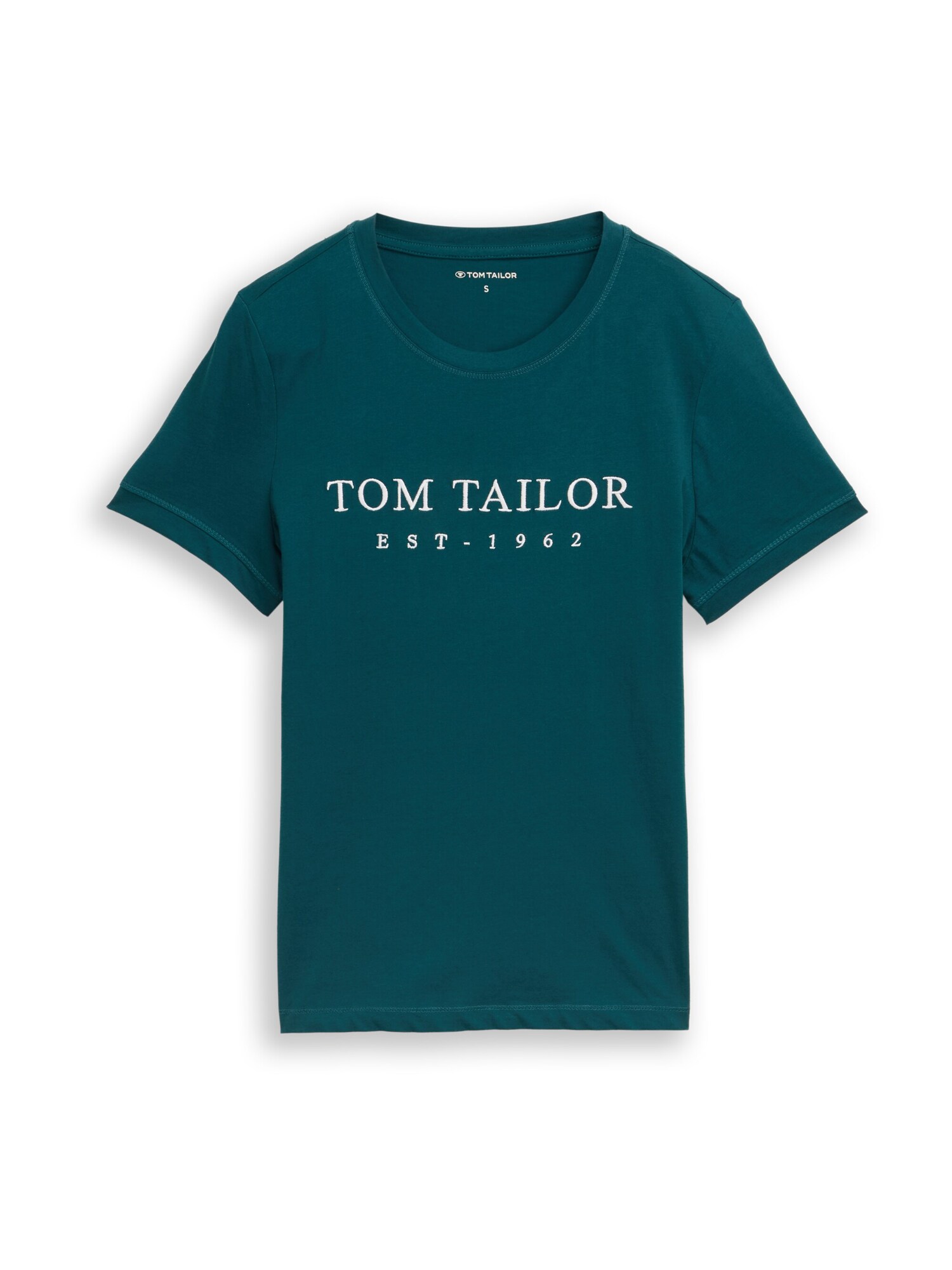TOM TAILOR Tricou  verde deschis / alb