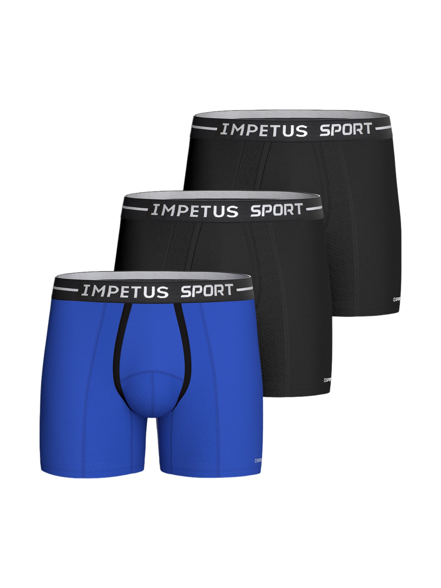 IMPETUS Calzoncillo boxer  azul / negro / blanco