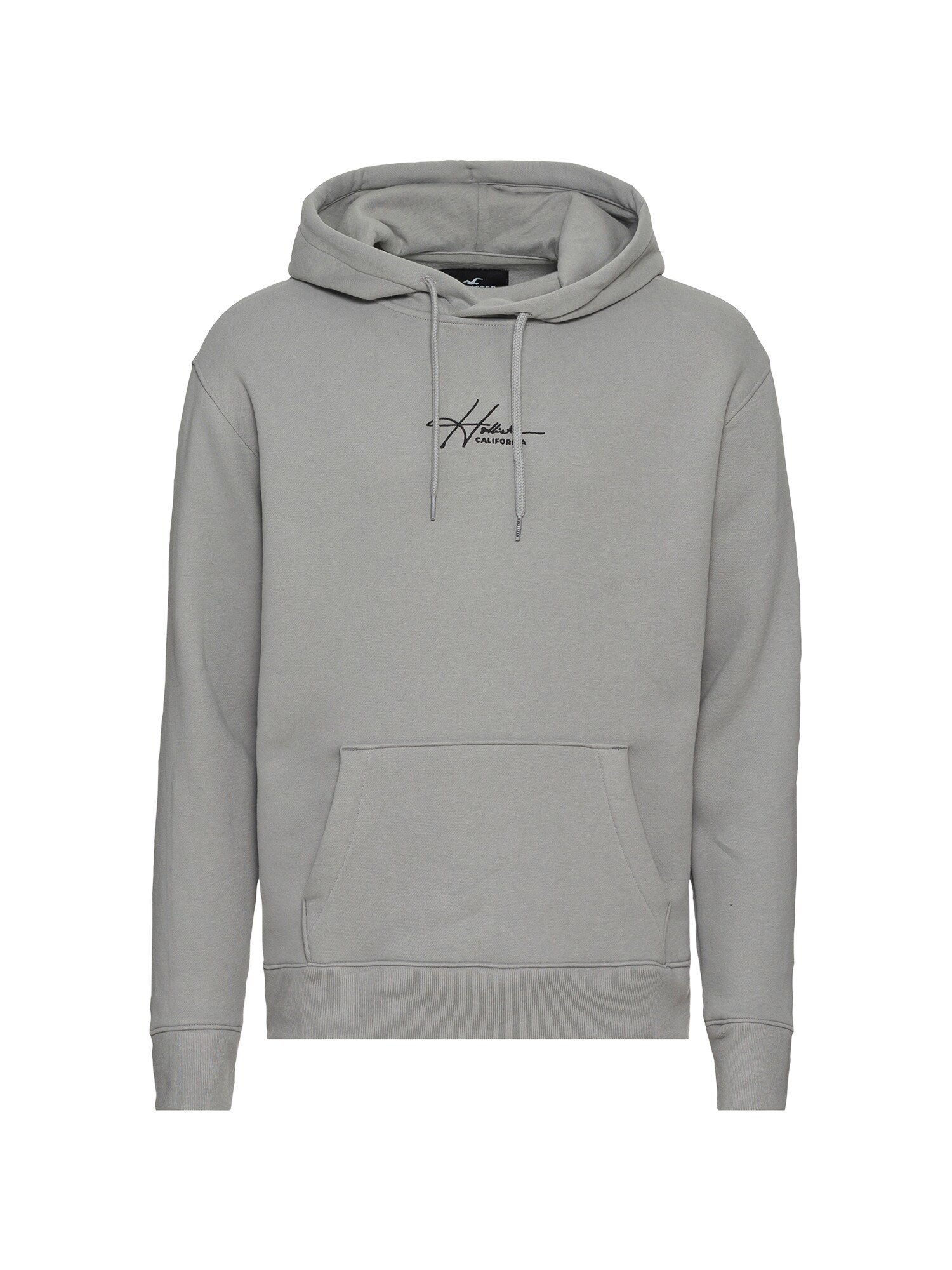 HOLLISTER Bluză de molton  gri / negru