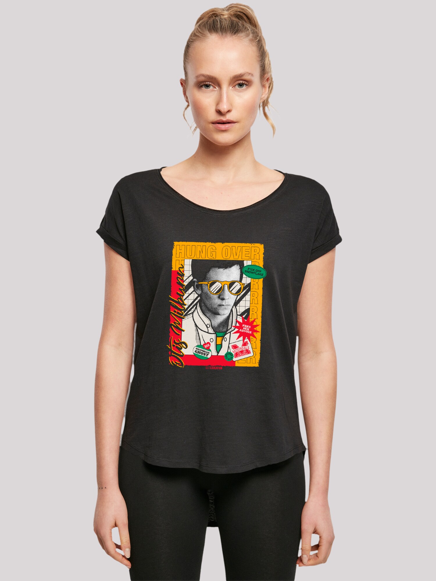 Thumbnail - F4NT4STIC T-Shirt Sex Education Otis Hung Over Collage Netflix TV Series