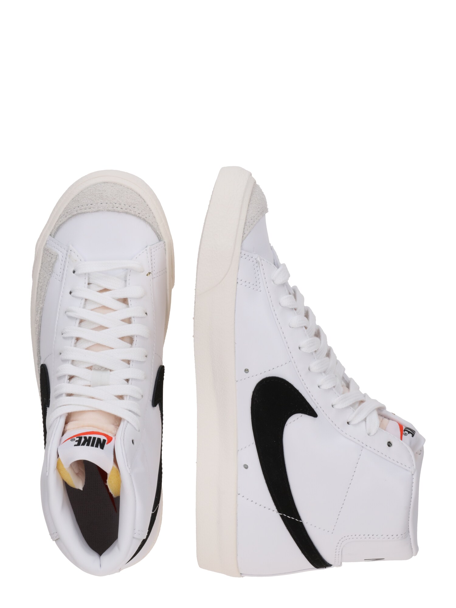 Nike Sportswear Magas szárú sportcipők 'Blazer 77'  bézs / narancs / fekete / fehér termék 2. képe