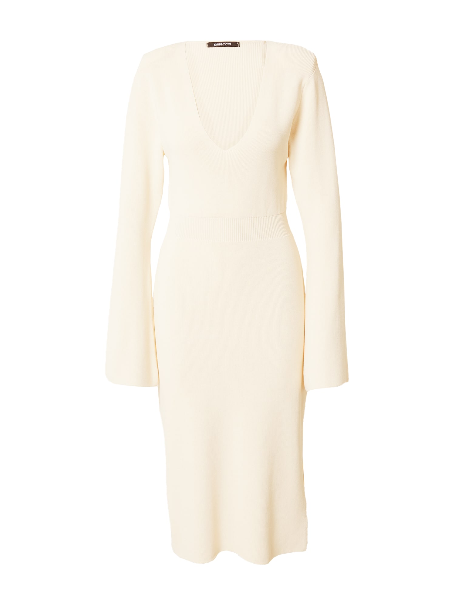 Gina Tricot Vestido de malha 'Anja'  offwhite