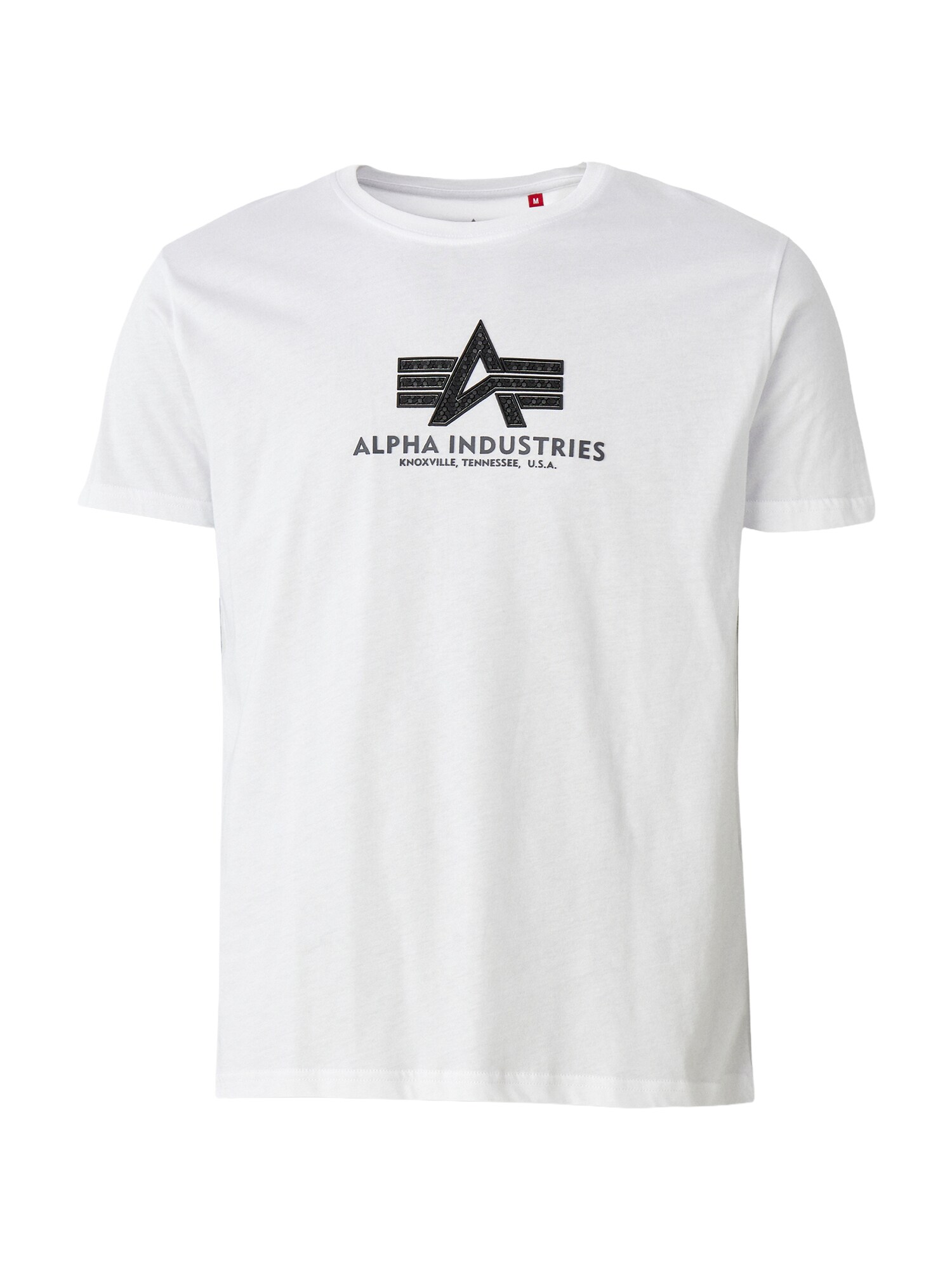 ALPHA INDUSTRIES Camiseta  negro / blanco