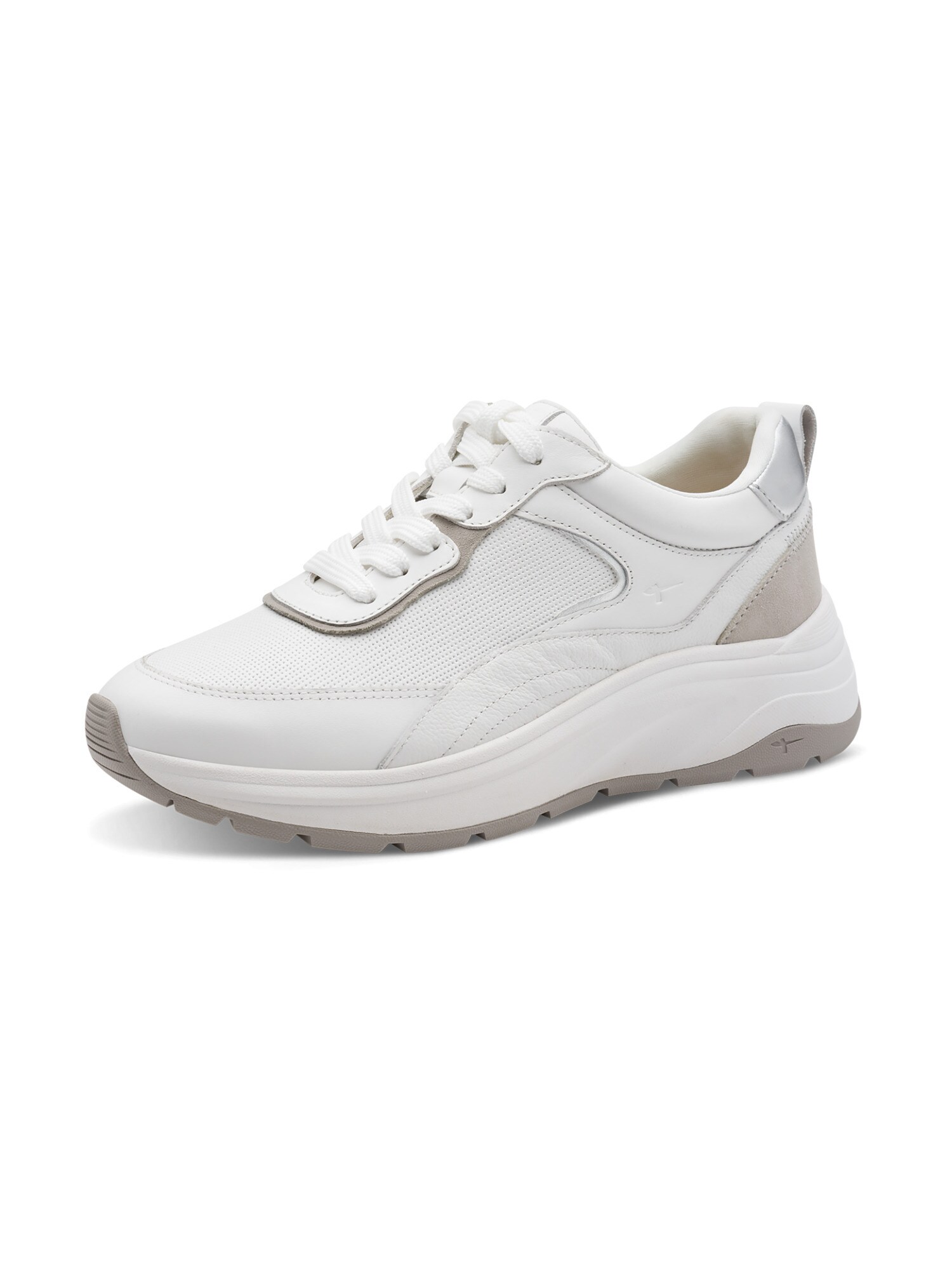 Tamaris Zapatillas deportivas bajas taupe / plata / blanco