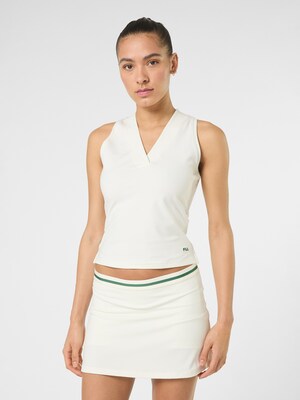 FILA Top 'LUNATA graphic sleeveless v-neck top'  offwhite