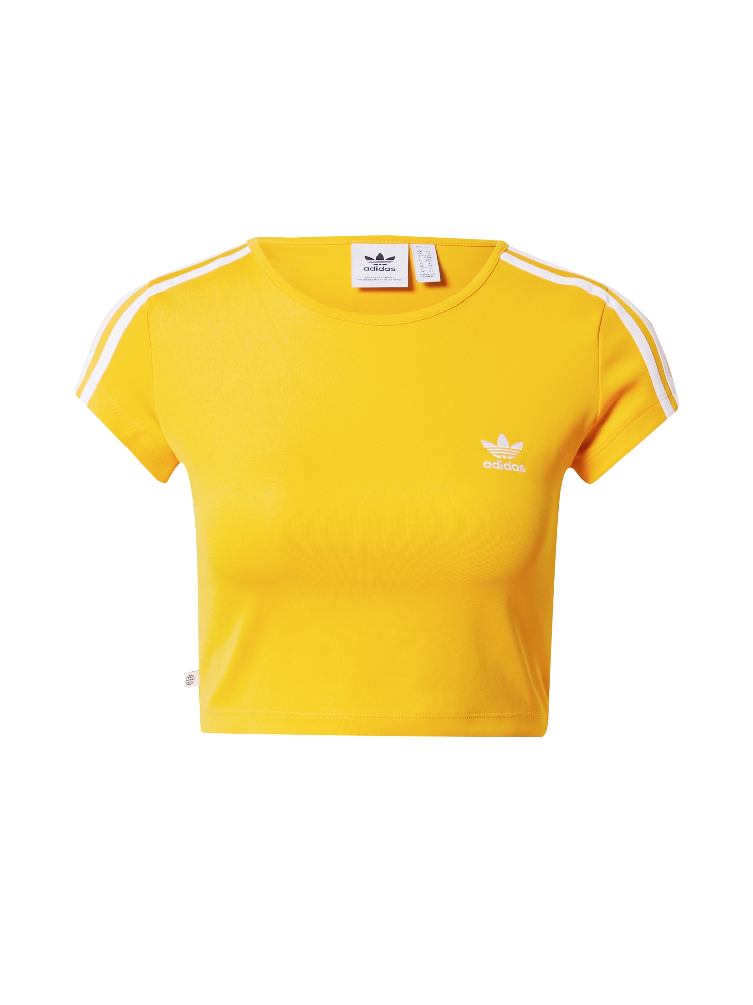 adidas Originals ADIDAS ORIGINALS T-Shirt gelb / weiß