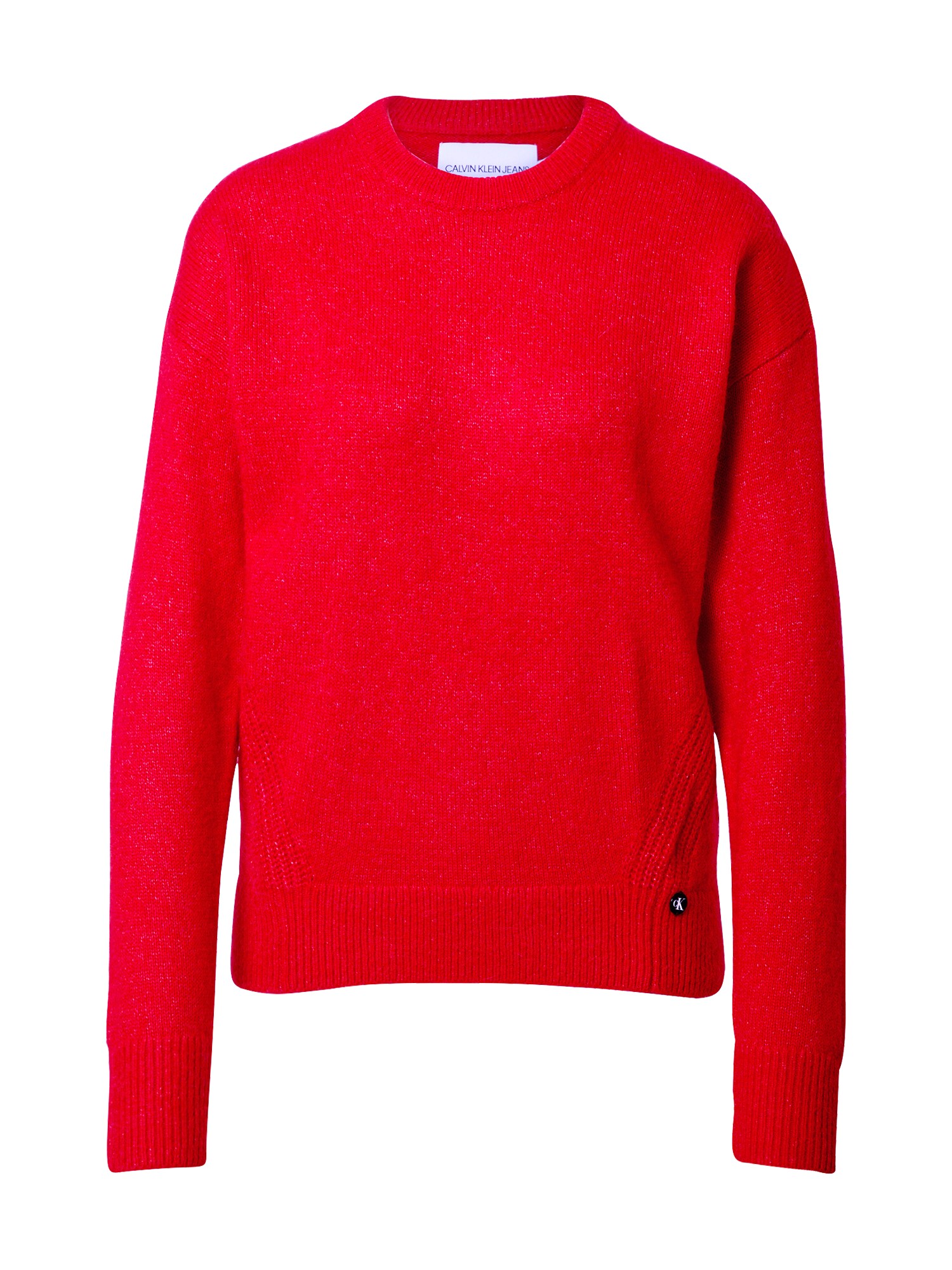 Calvin Klein Jeans Megztinis 'Lofty Yarn'  raudona