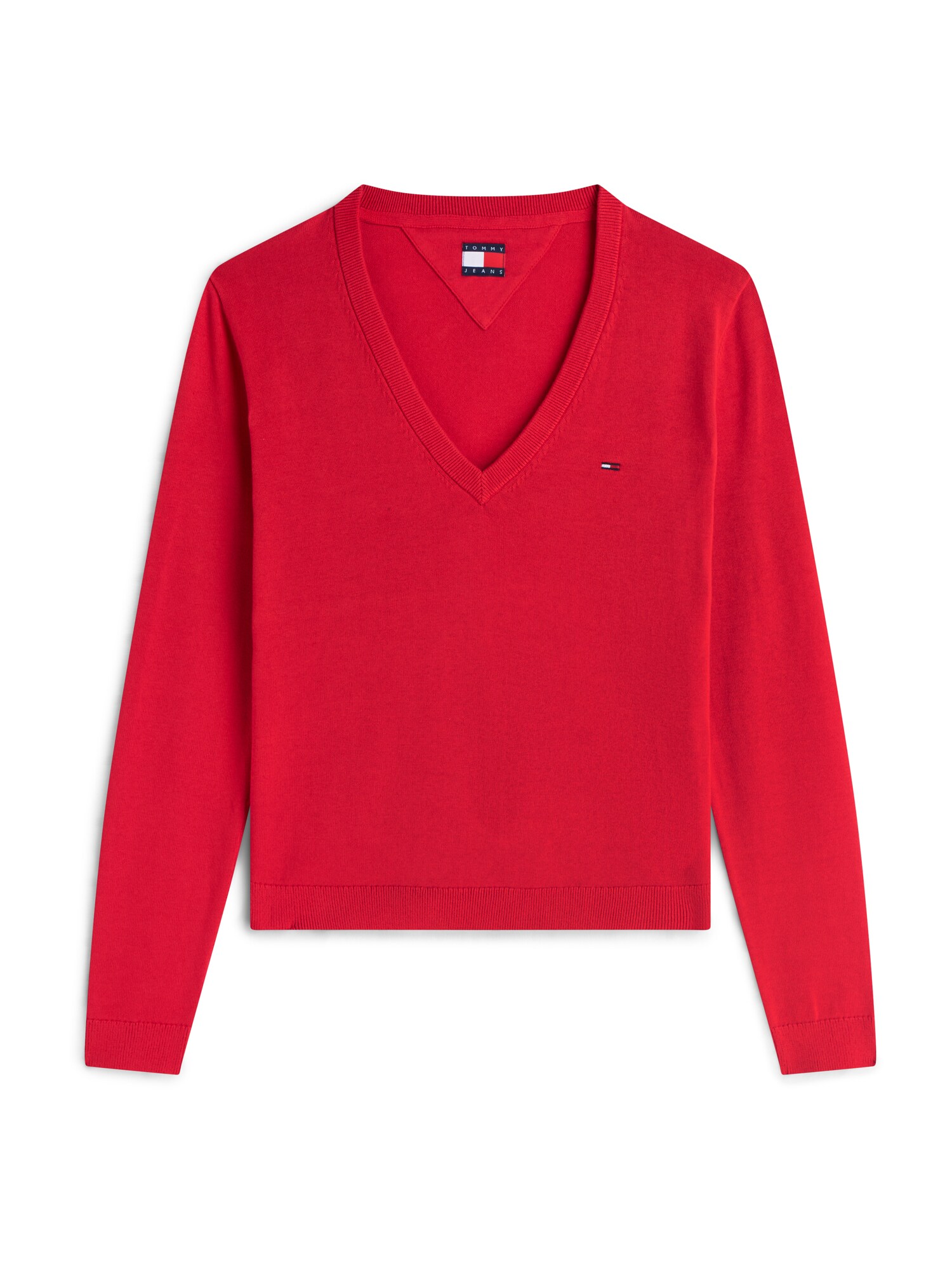 Tommy Jeans Sveter 'ESSENTIAL'  červená